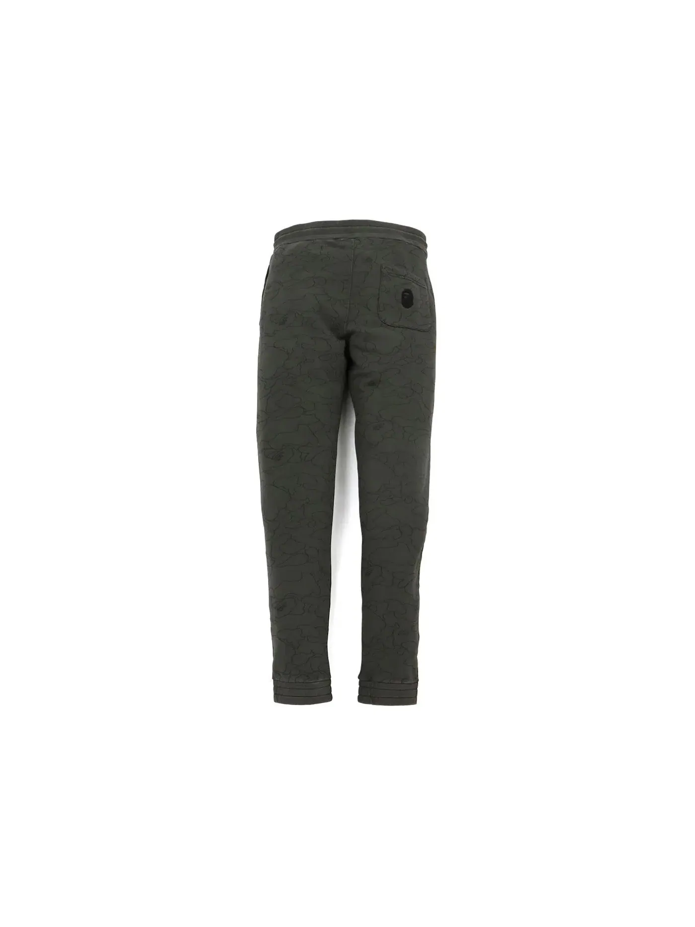 Мужские штаны с принтом BAPE Line 1st Camo Washed Slim Fit Sweat Pants BAPE — изображение 2 из 2, черный