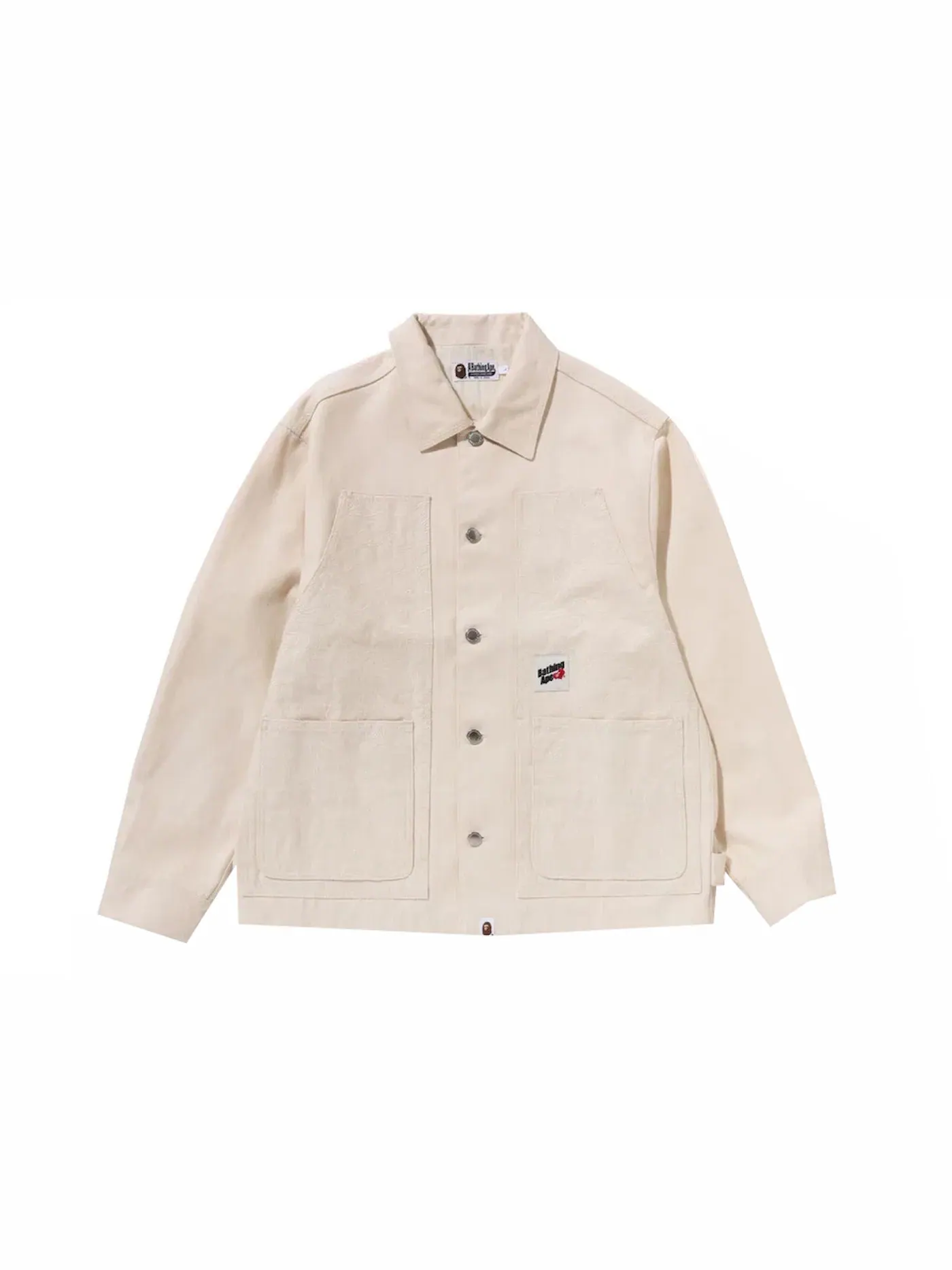 Мужская куртка с камуфляжным принтом BAPE Line Camo Patch Work Jacket — изображение 1 из 2, белый