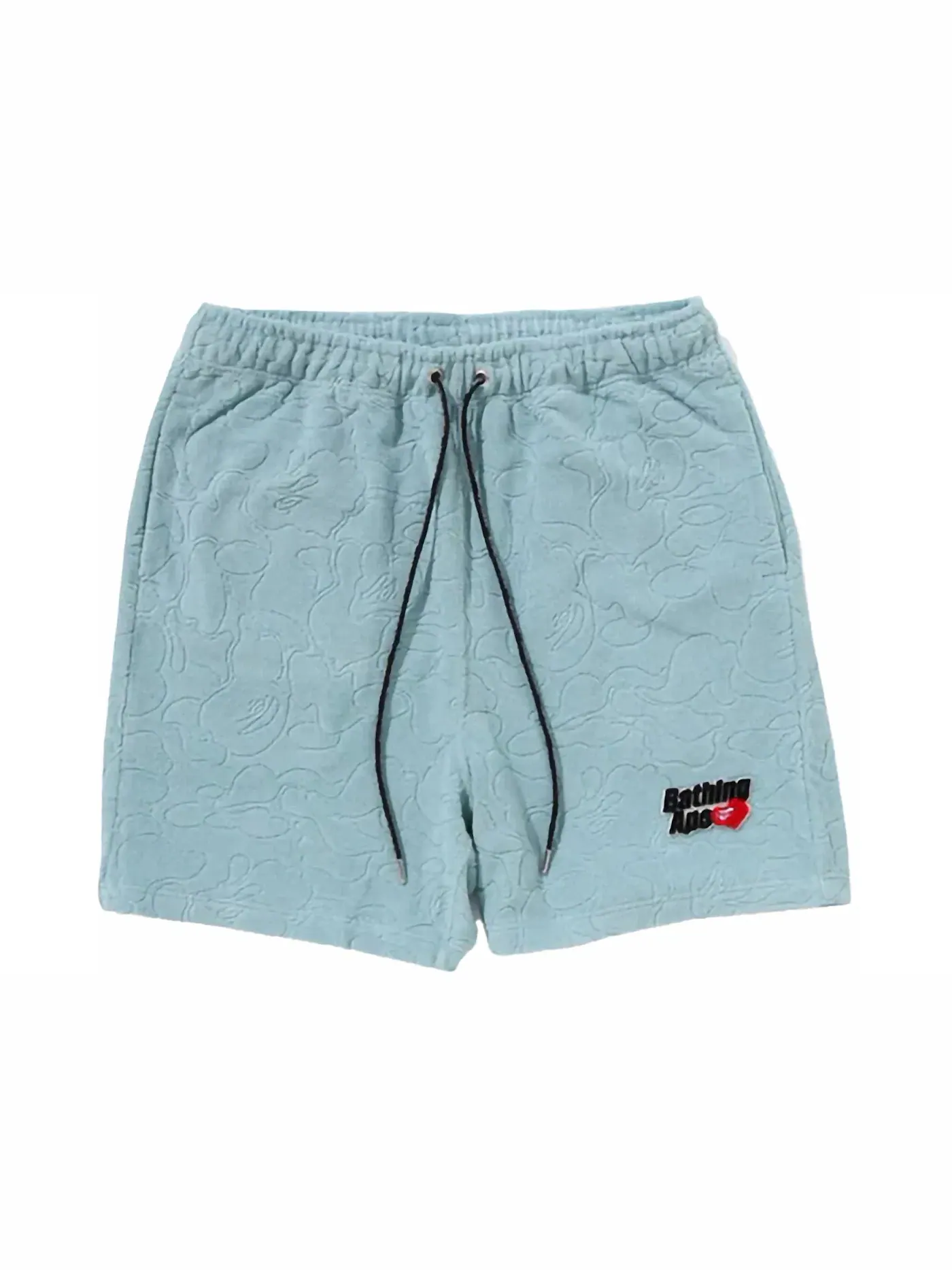 Детские шорты с камуфляжным принтом BAPE Line Camo Terry Towel Shorts Sax, Sax — изображение 1 из 2