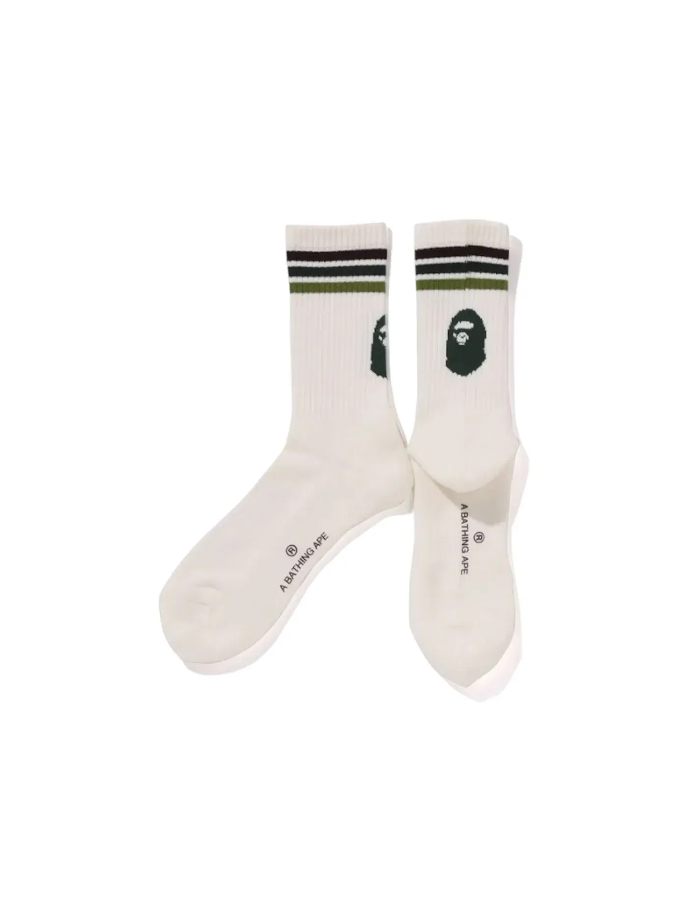 Мужские носки BAPE Socks — изображение 1 из 1, зеленый