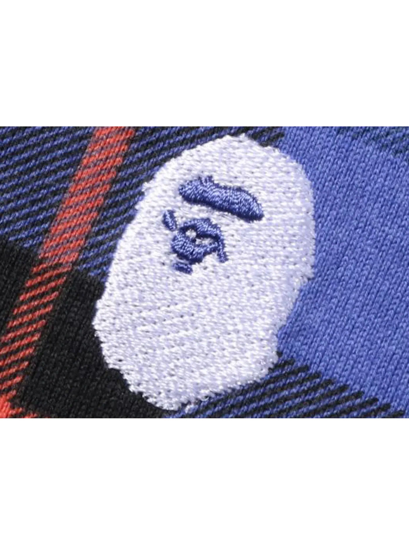 Мужская футболка свободного кроя BAPE Logo Check Relaxed Fit One Point Tee — изображение 2 из 2, синий