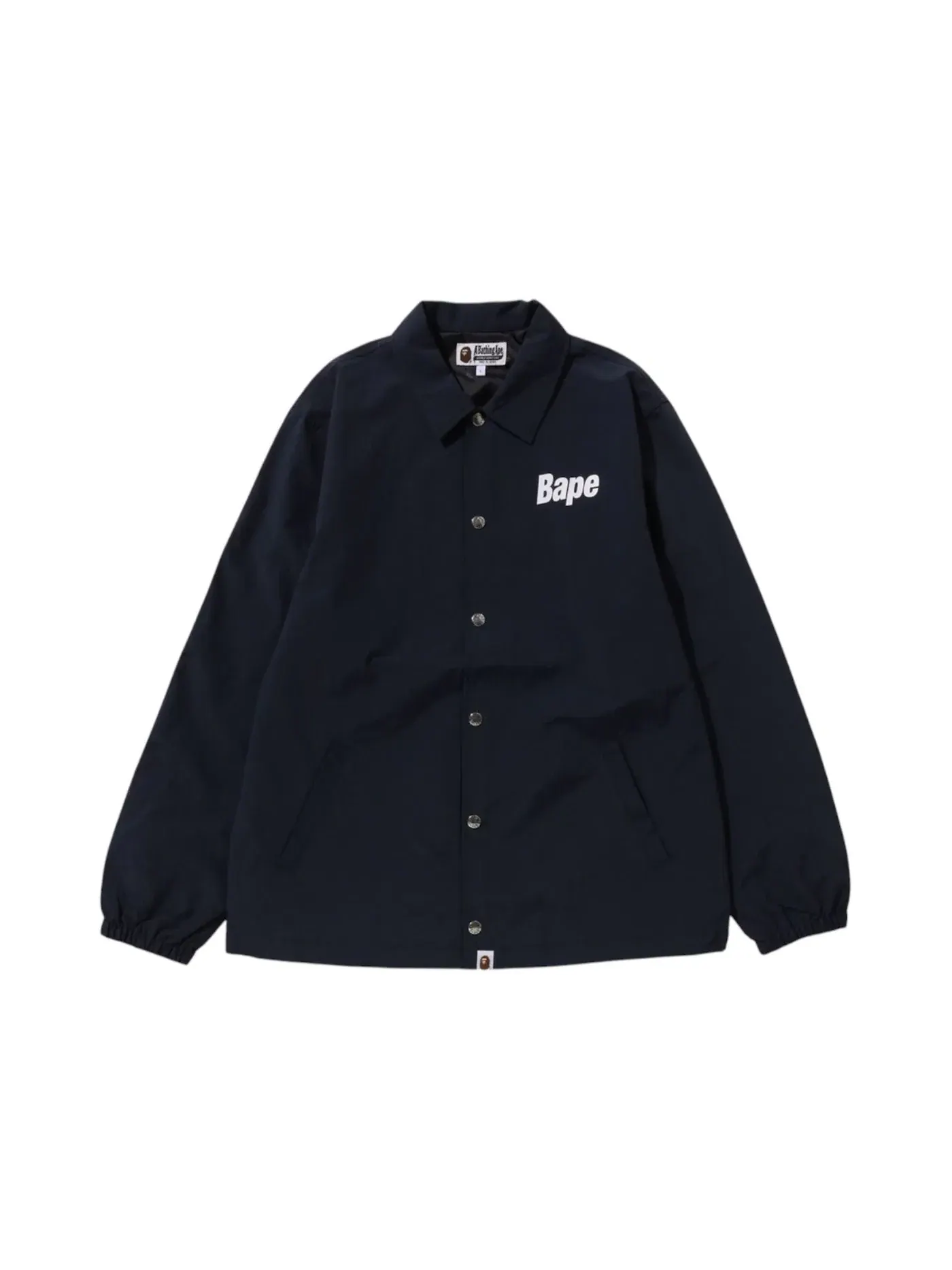 Мужская куртка-бомбер BAPE Logo Coach Jacket Navy — изображение 1 из 2