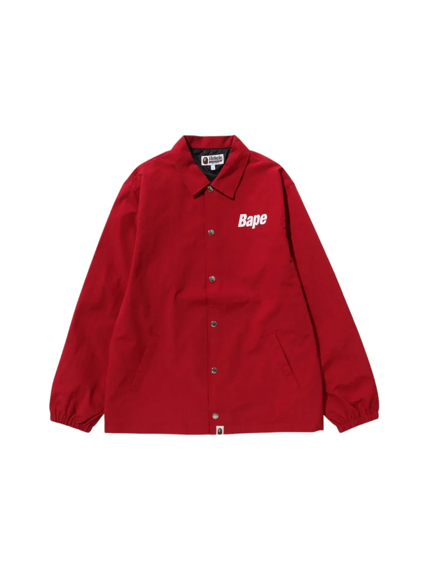 Мужская куртка-бомбер BAPE Logo Coach Jacket Red — изображение 1 из 2
