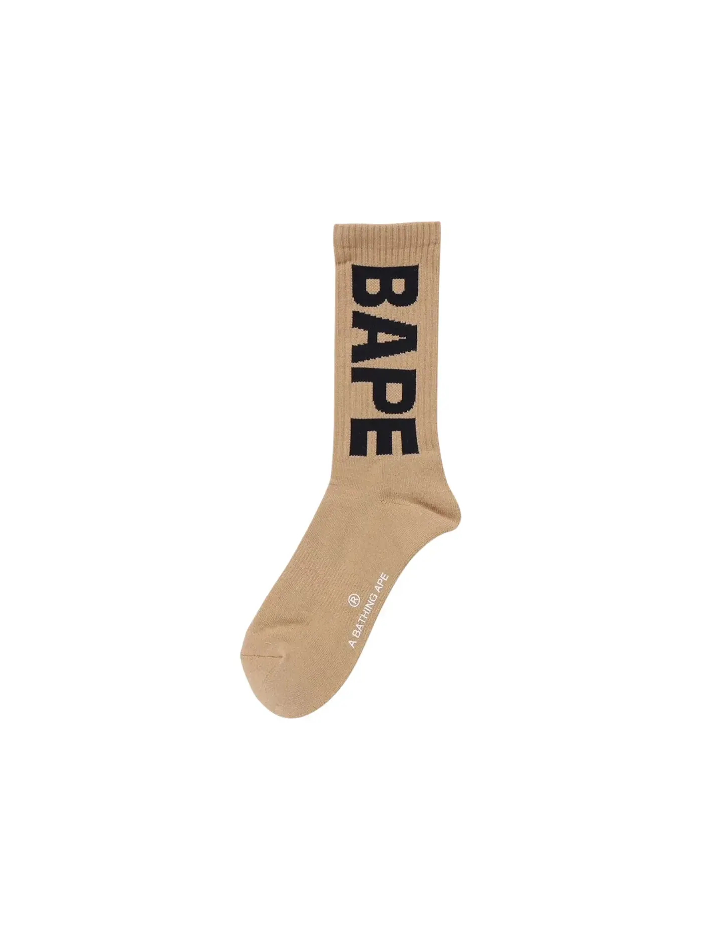 Мужские носки с логотипом BAPE — изображение 1 из 1, бежевый