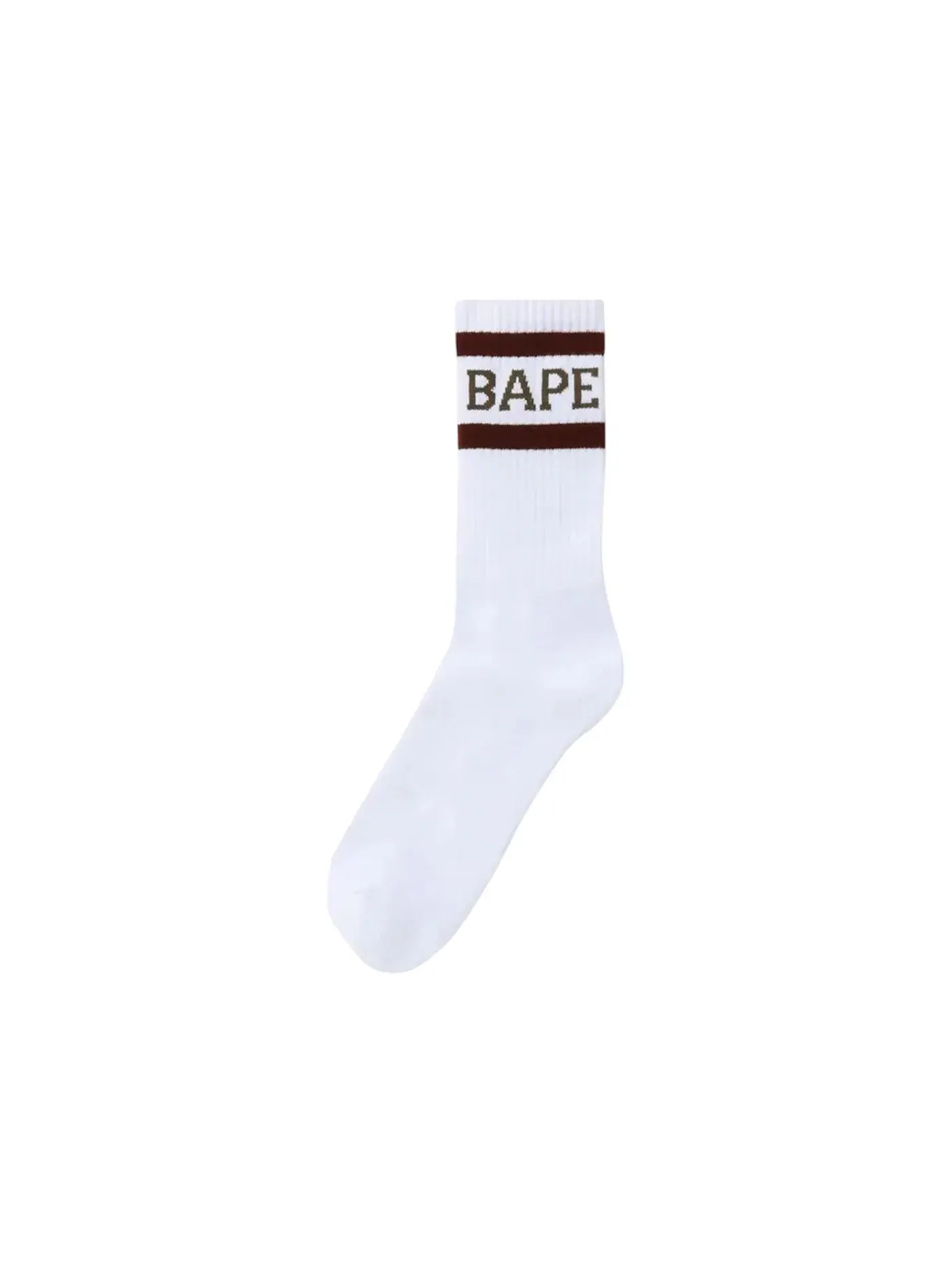 Мужские носки с логотипом BAPE — изображение 1 из 1, белый/бордовый