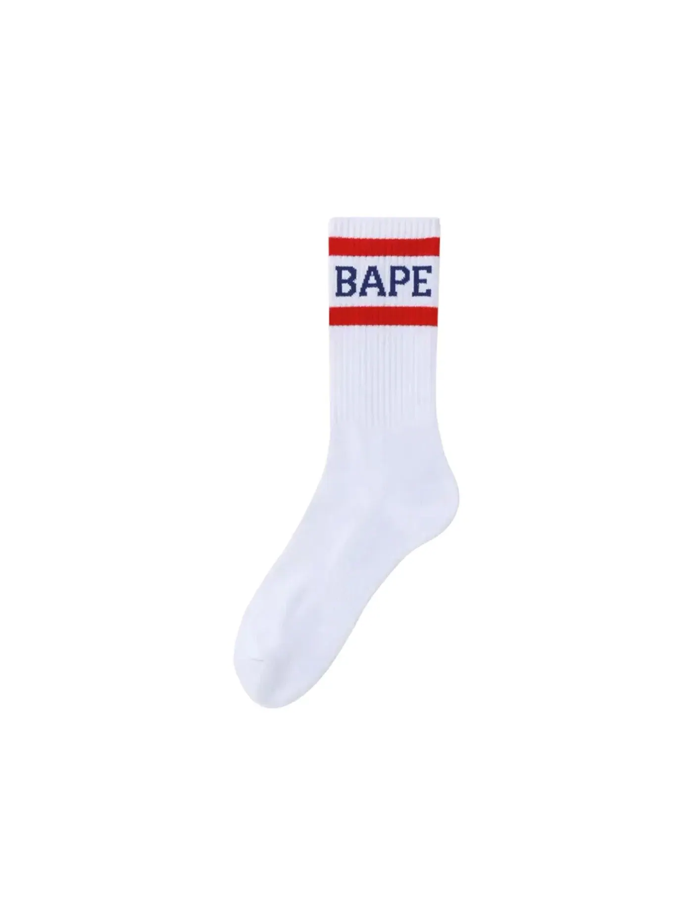 Мужские носки с логотипом BAPE — изображение 1 из 1, белый/красный