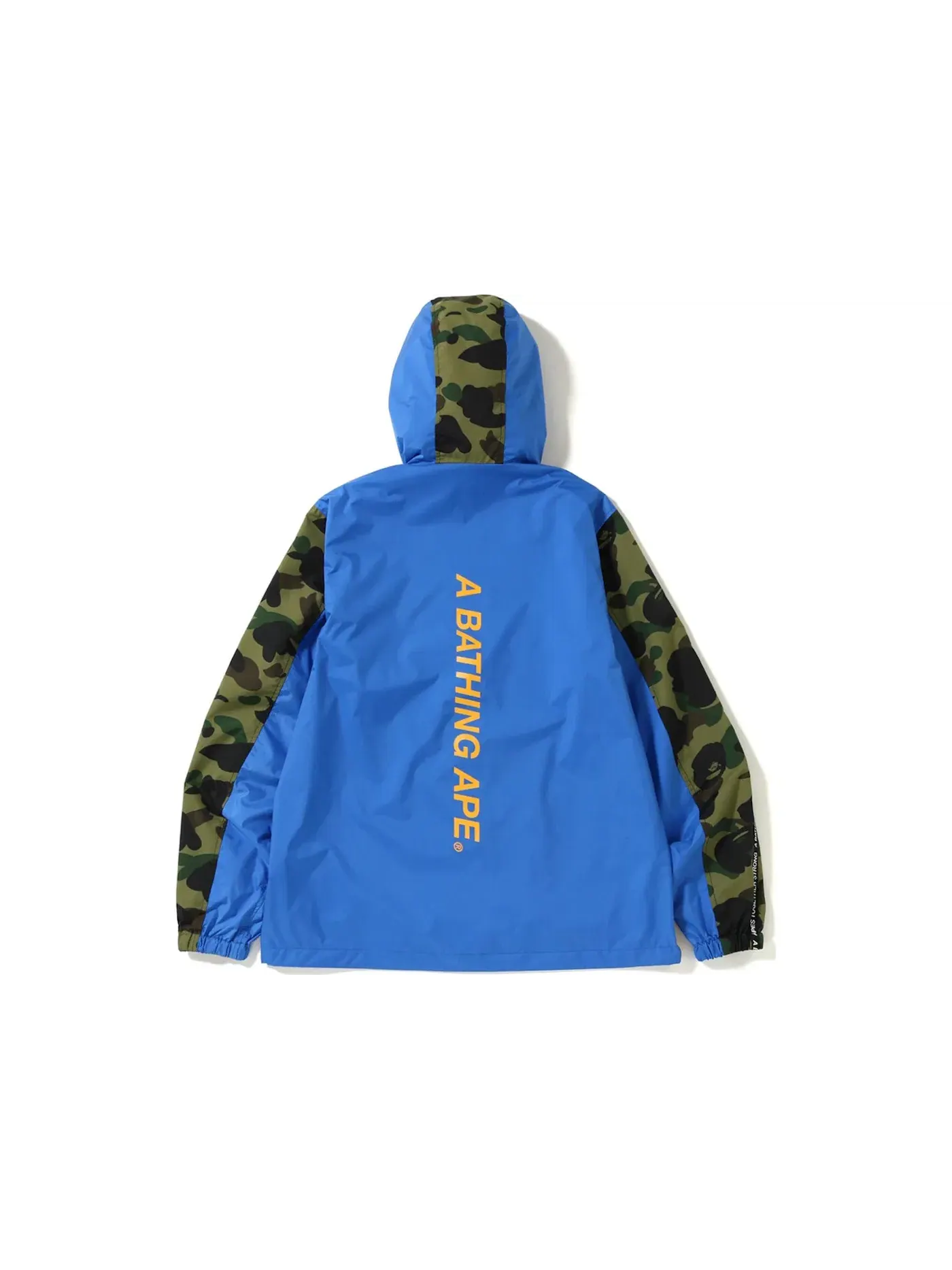 Мужская куртка-худи с принтом BAPE Logo Tape — изображение 2 из 2, синий