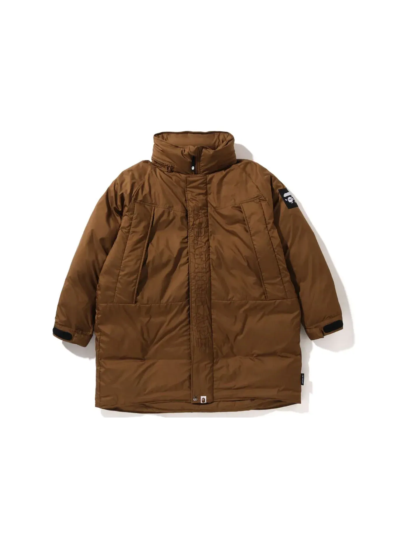 Мужская куртка свободного кроя с утеплителем BAPE — изображение 1 из 2, бежевый