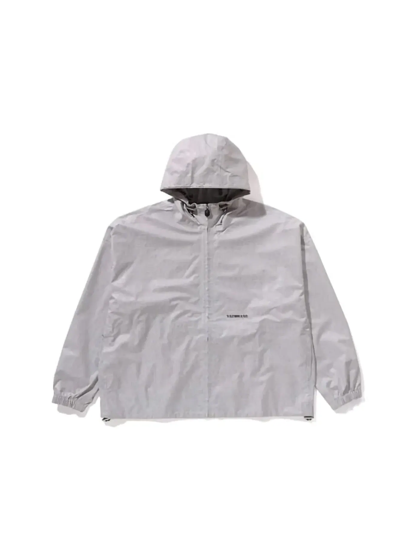 Мужская куртка с жаккардовым узором из нейлона BAPE — изображение 1 из 3, серый