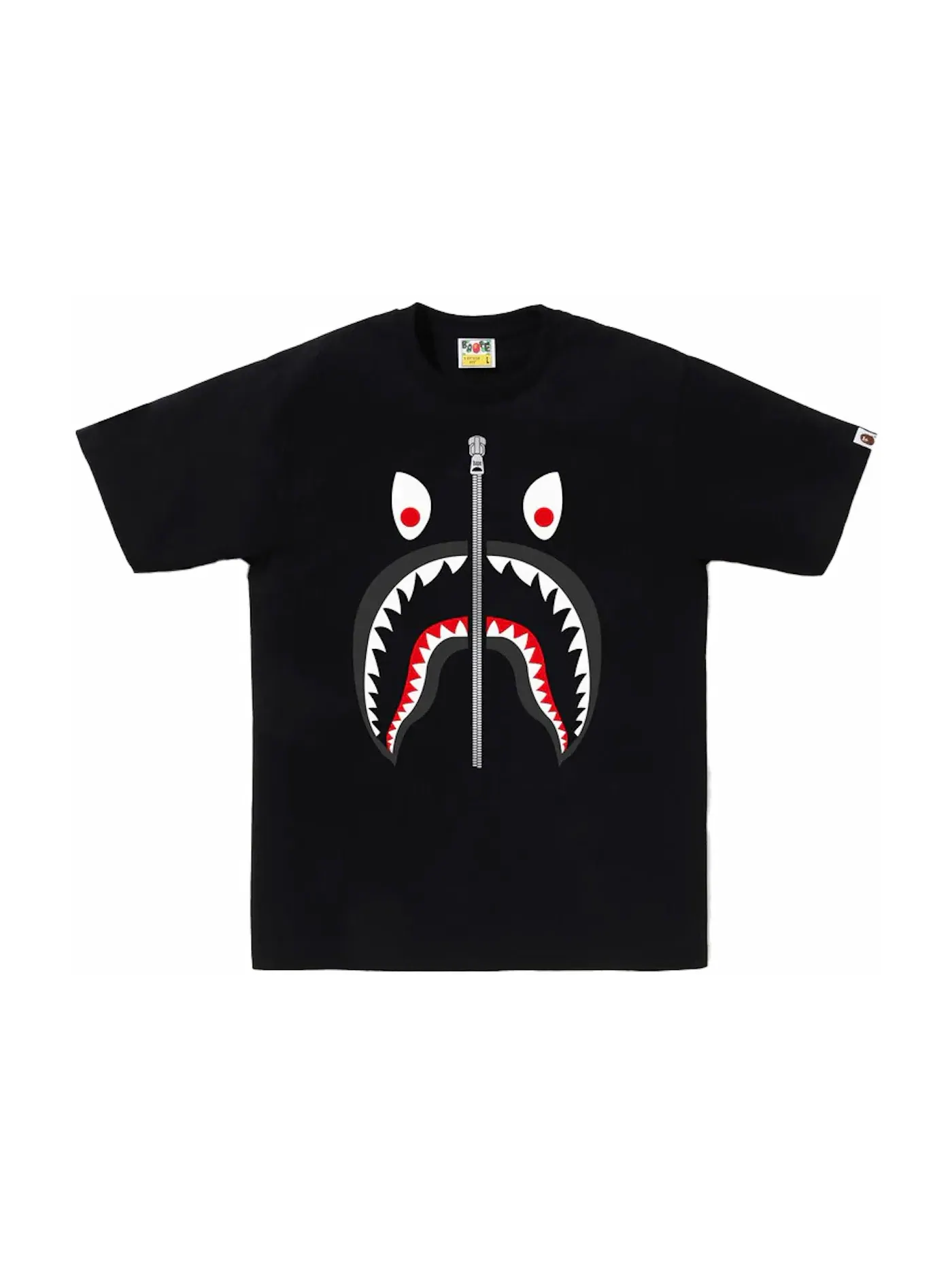 Мужская футболка с принтом Tee BAPE — изображение 1 из 1, черный