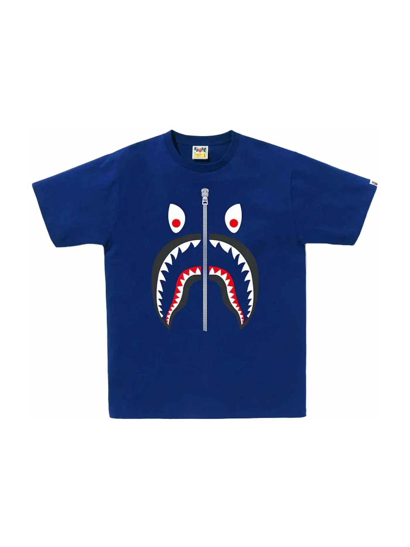 Мужская футболка с принтом Tee BAPE — изображение 1 из 1, синий