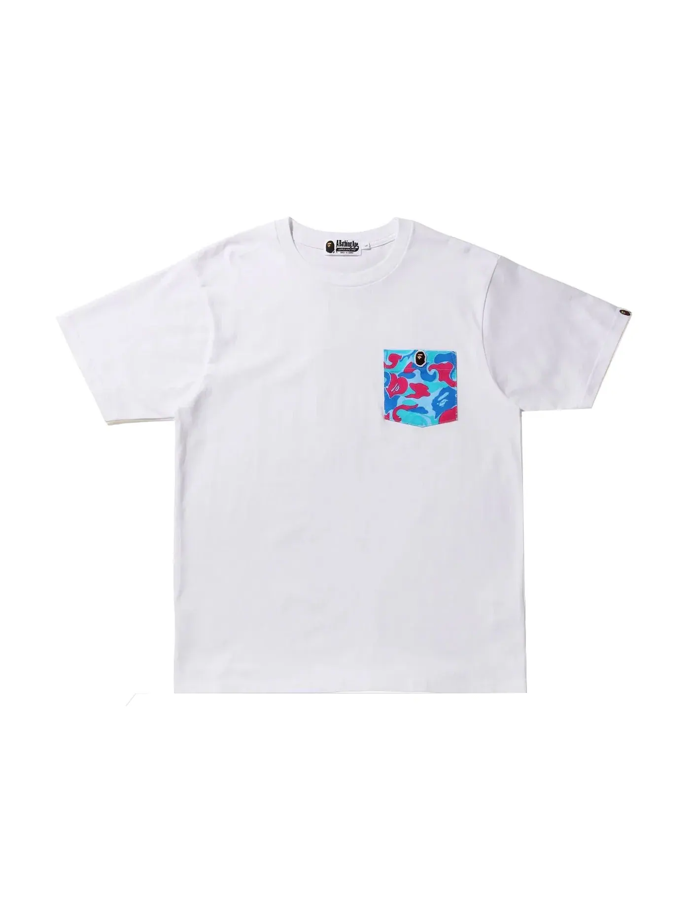 Мужская футболка с принтом BAPE Marble Camo Pocket Tee — изображение 1 из 2, белый