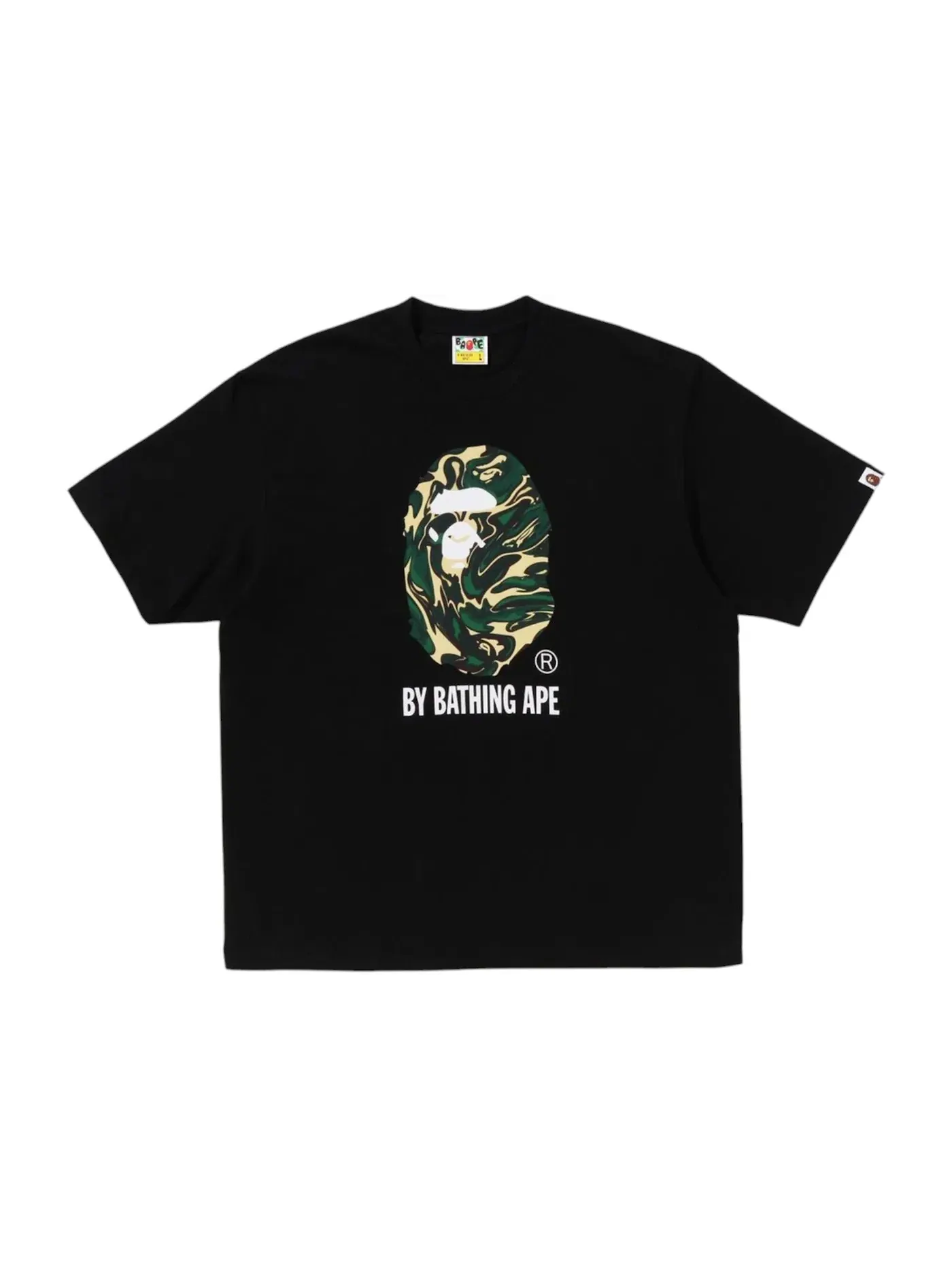 Мужская футболка с камуфляжным принтом Tee BAPE — изображение 1 из 1, черный