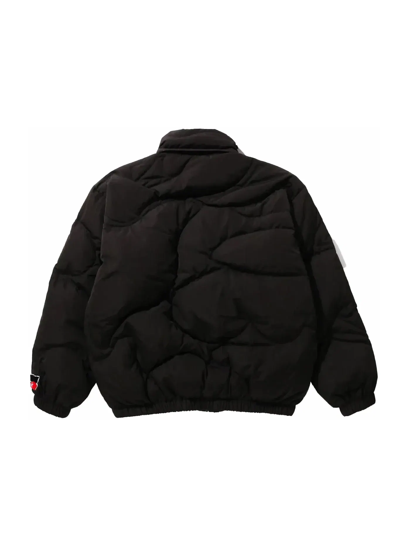Мужская куртка-пуховик с капюшоном BAPE Mega ABC Camo Detachable Hoodie Puffer Down Jacket — изображение 3 из 3, черный