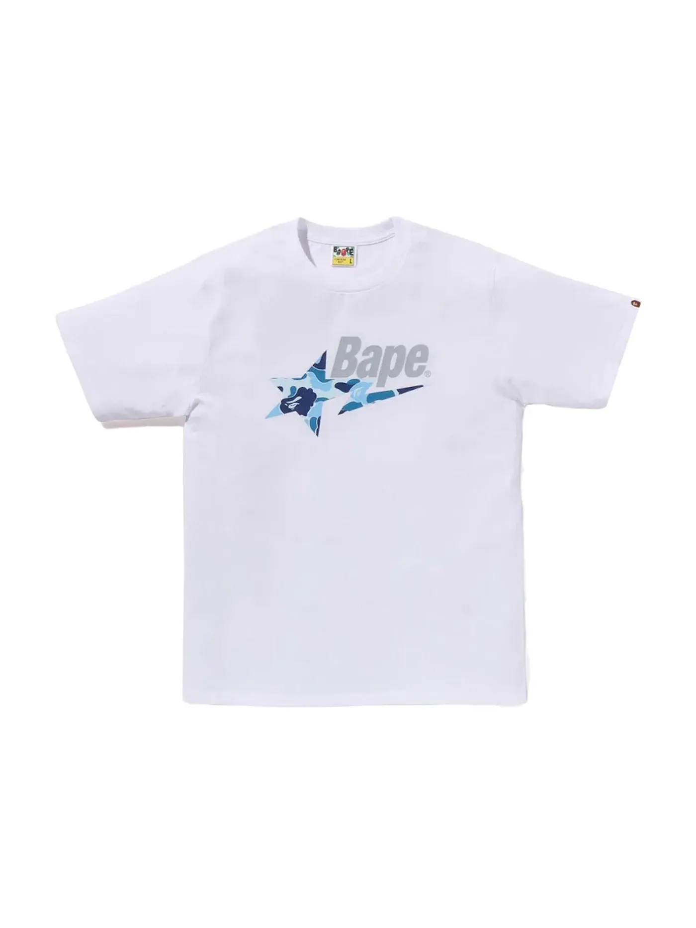 Мужская футболка с принтом BAPE Tee (SS23) — изображение 1 из 2, белый