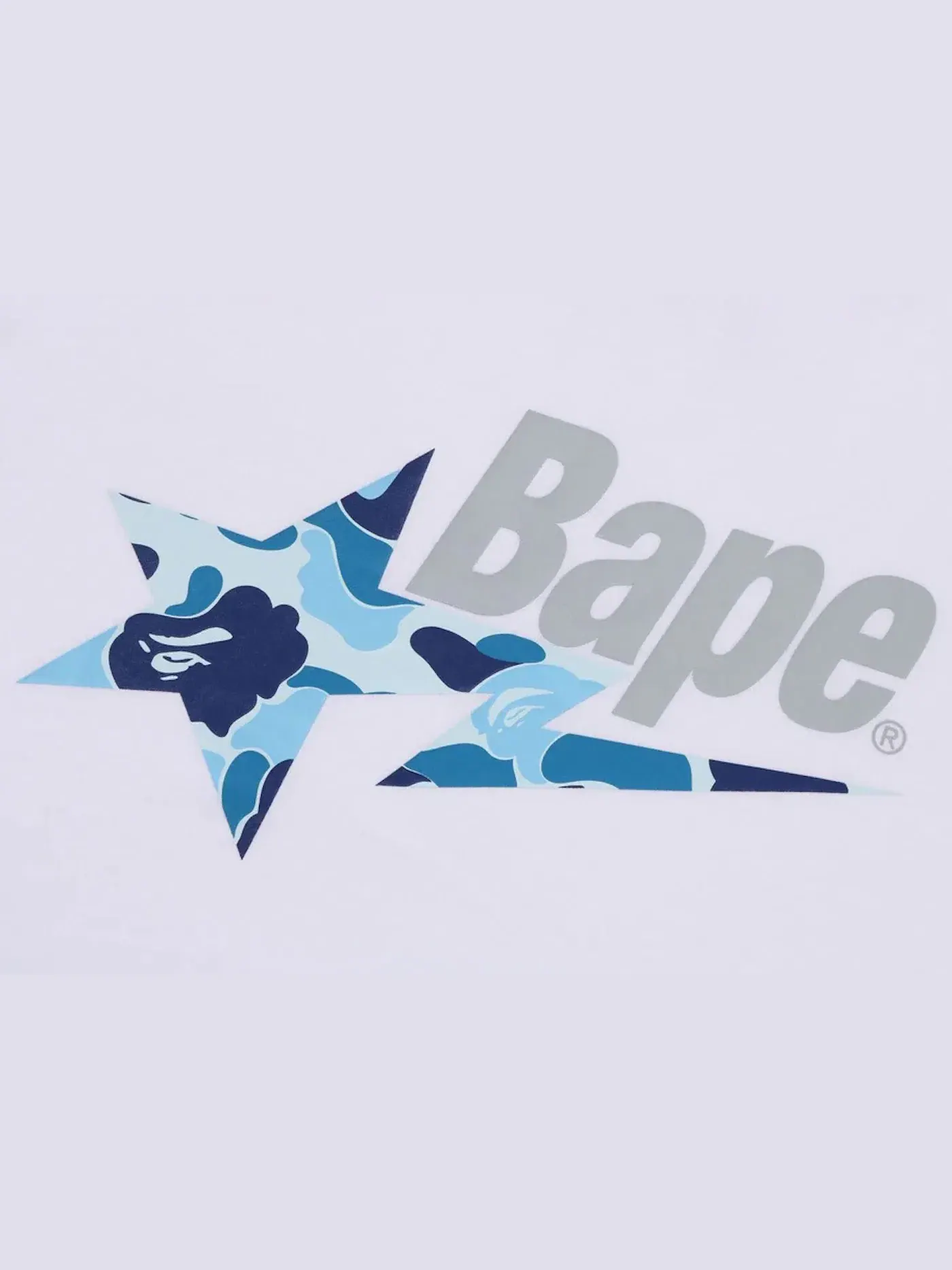 Мужская футболка с принтом BAPE Tee (SS23) — изображение 2 из 2, белый