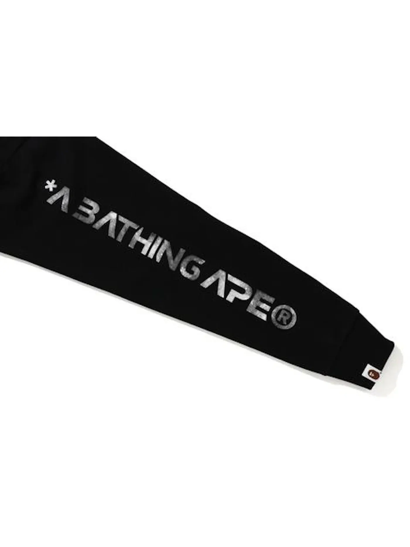 Мужская футболка с длинным рукавом BAPE Tee — изображение 3 из 3, черный