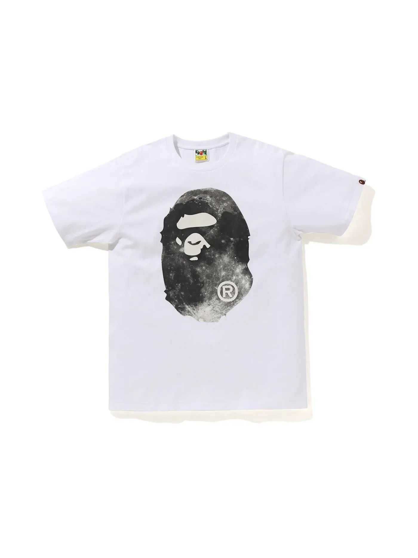 Мужская футболка с принтом BAPE Tee — изображение 1 из 1, белый