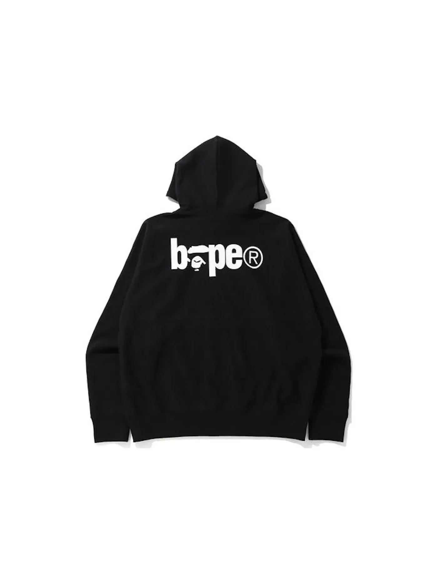 Мужской худи свободного кроя Military Loose Fit Pullover Hoodie BAPE — изображение 2 из 2, черный
