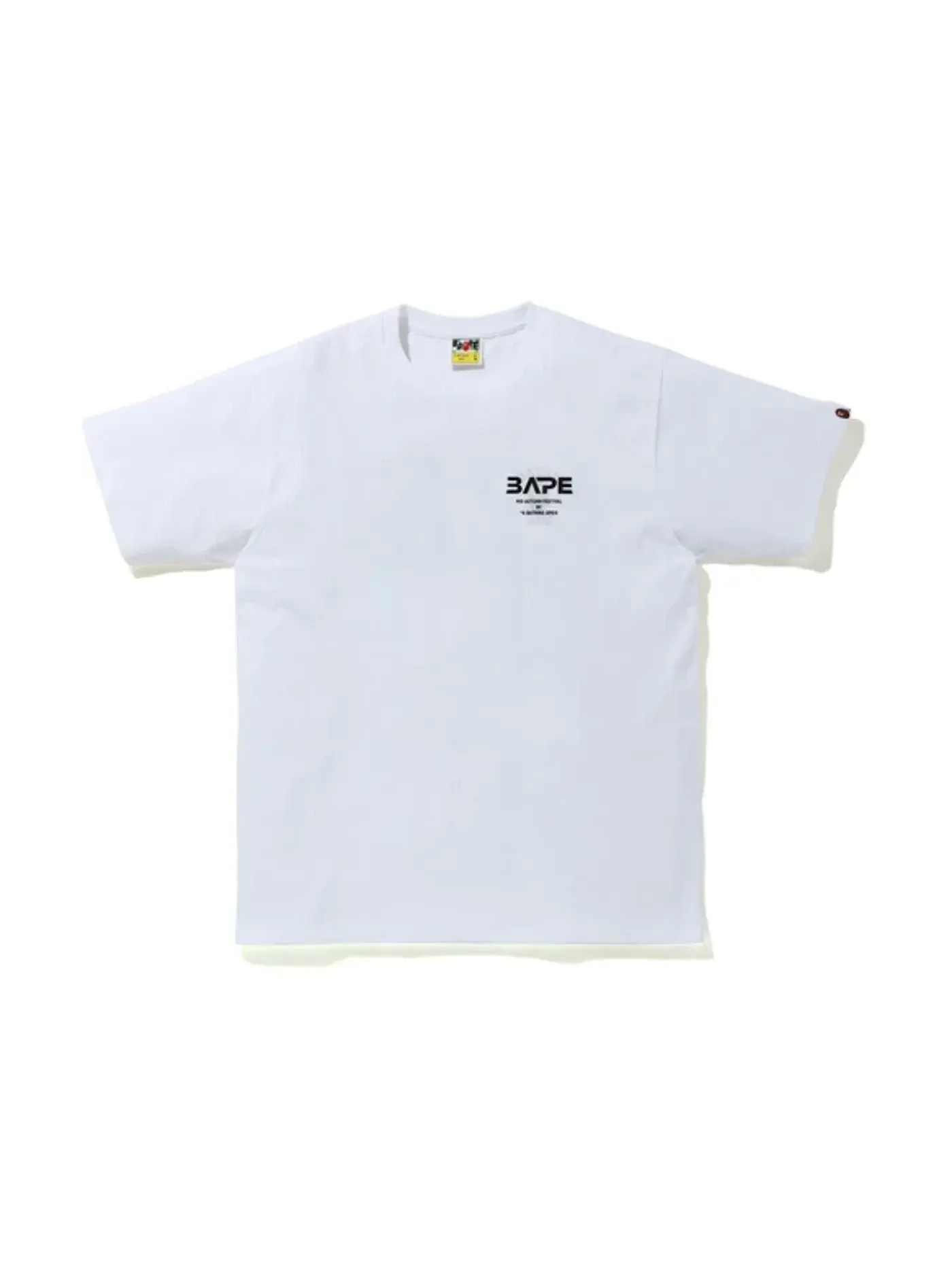 Мужская футболка с принтом Tee (FW20) BAPE — изображение 2 из 2, белый