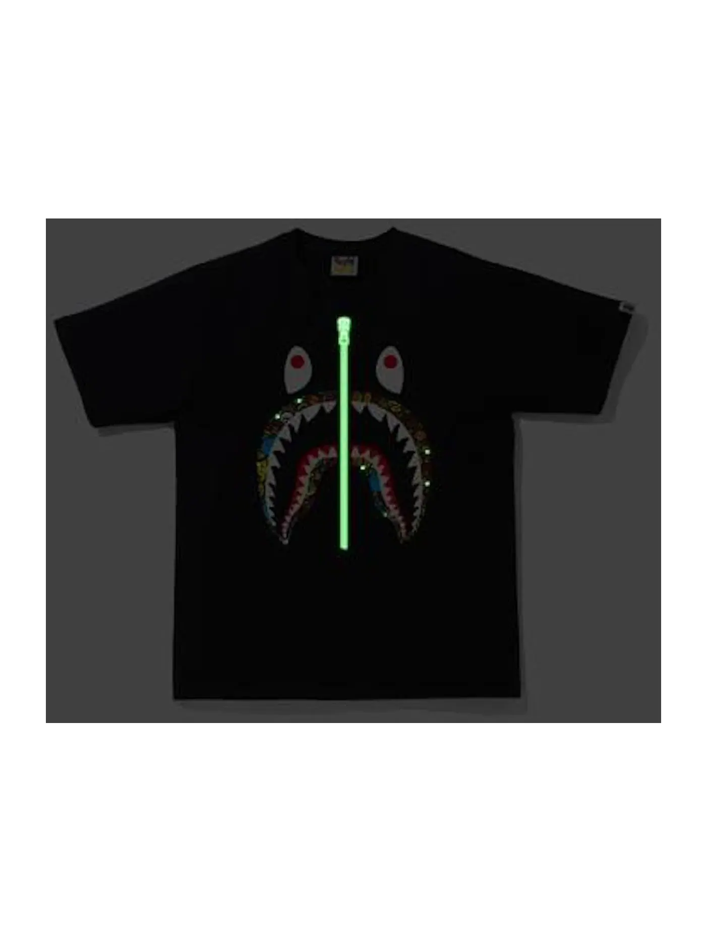 Мужская футболка с принтом BAPE Milo Banana Pool Shark Black — изображение 2 из 2