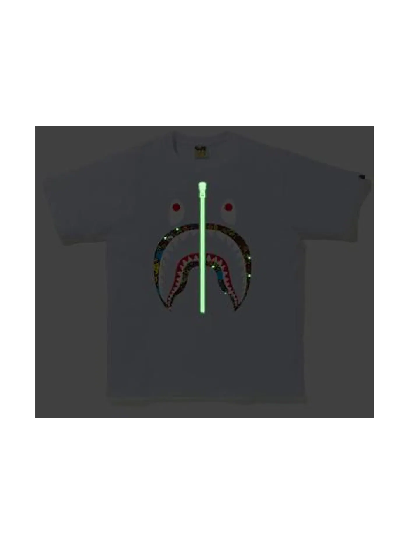 Мужская футболка с принтом BAPE Milo Banana Pool Shark T-Shirt BAPE — изображение 2 из 2, белый