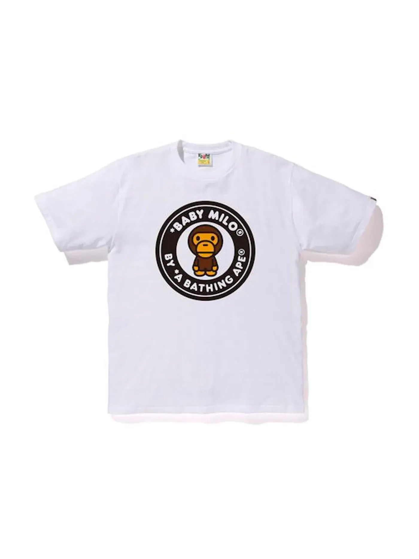 Мужская футболка с принтом Milo Busy Works Tee BAPE — изображение 1 из 1, белый