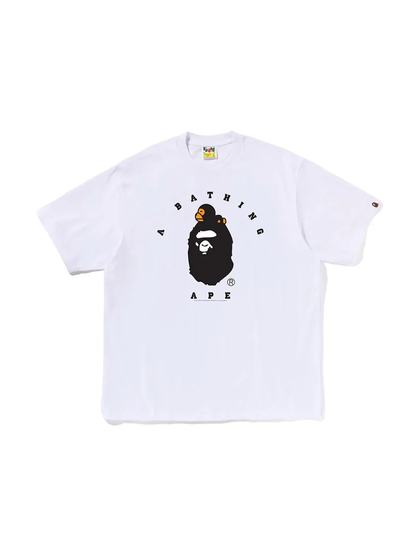Мужская футболка свободного кроя Milo College BAPE — изображение 1 из 1, белый