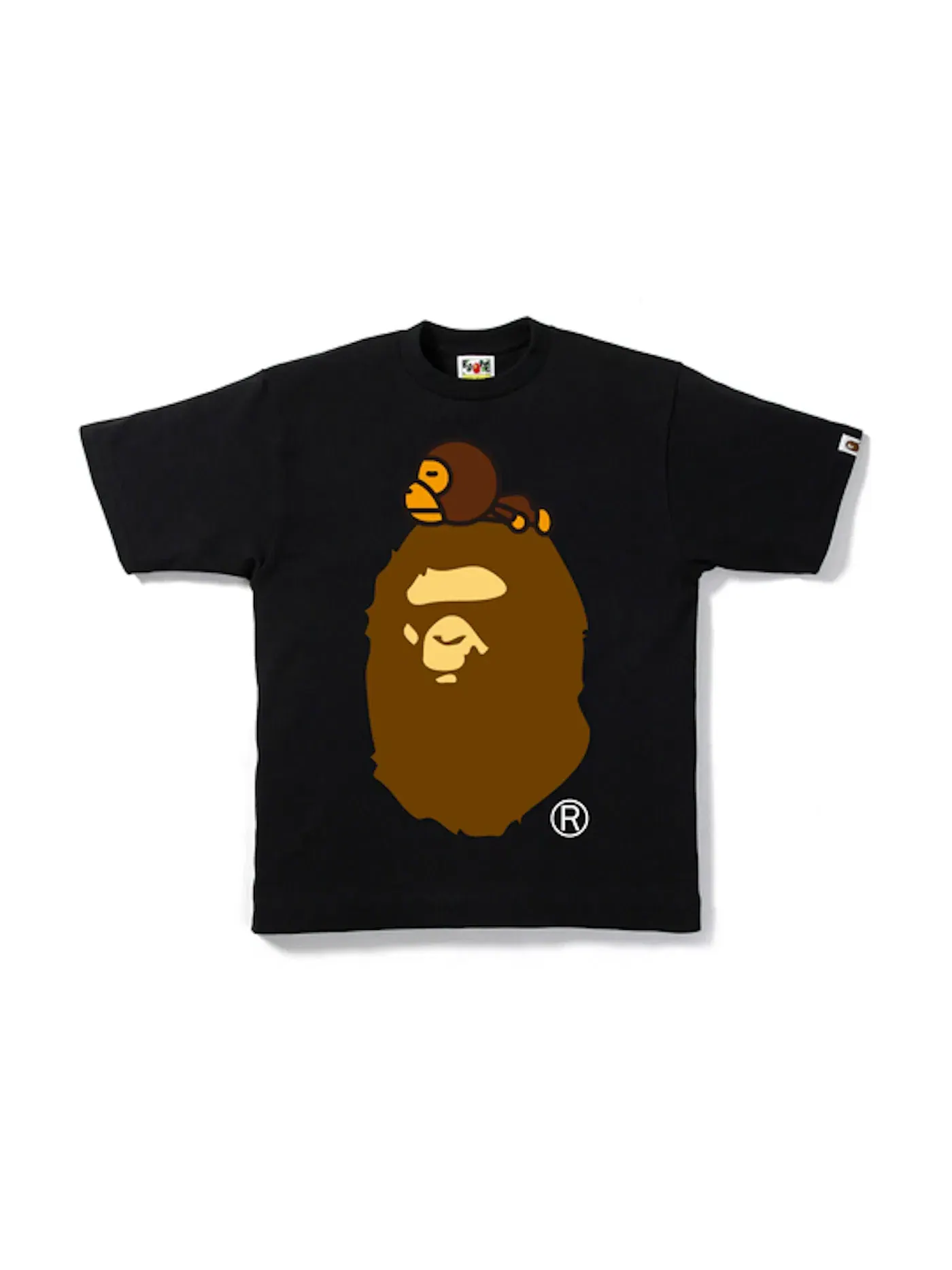 Мужская футболка с принтом BAPE Milo On Big Ape Tee BAPE — изображение 1 из 1, черный