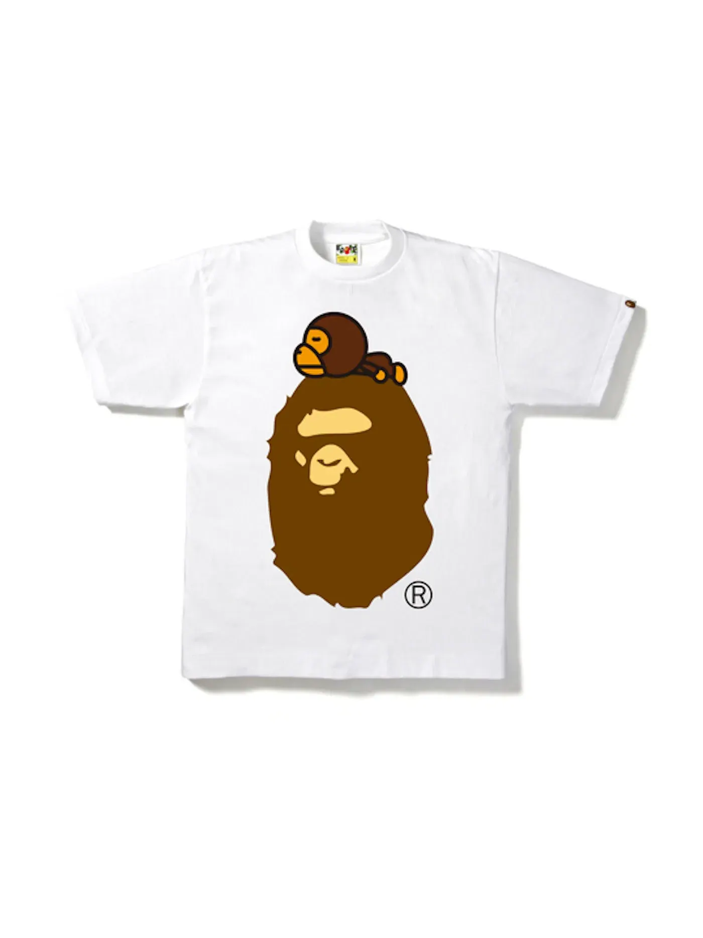 Мужская футболка с принтом BAPE Milo On Big Ape Tee BAPE — изображение 1 из 1, белый
