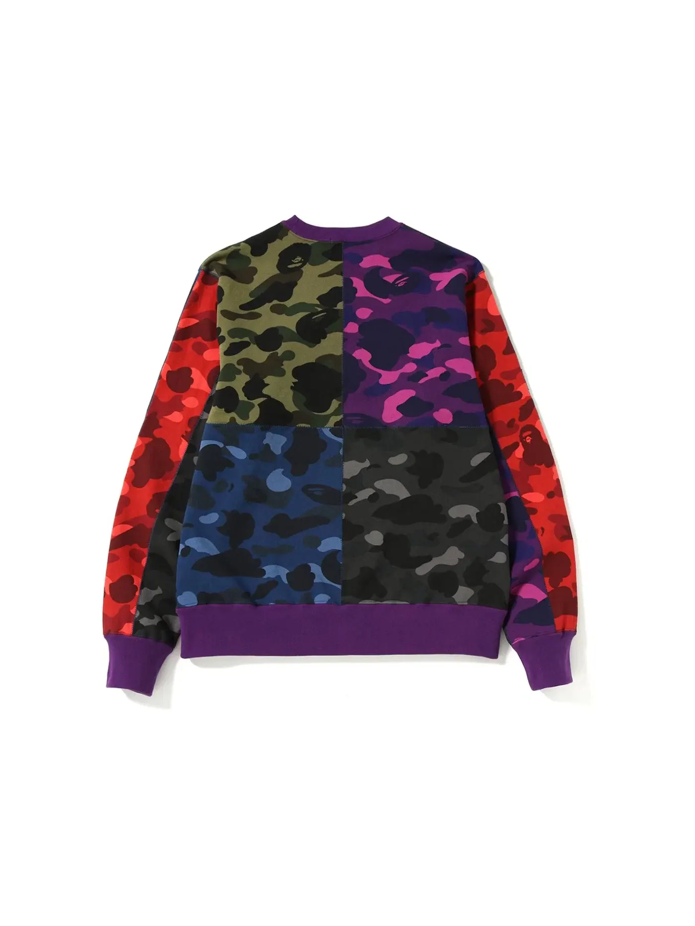 Мужской свитшот с принтом Mix Camo Shark Crazy BAPE — изображение 2 из 3, мульти