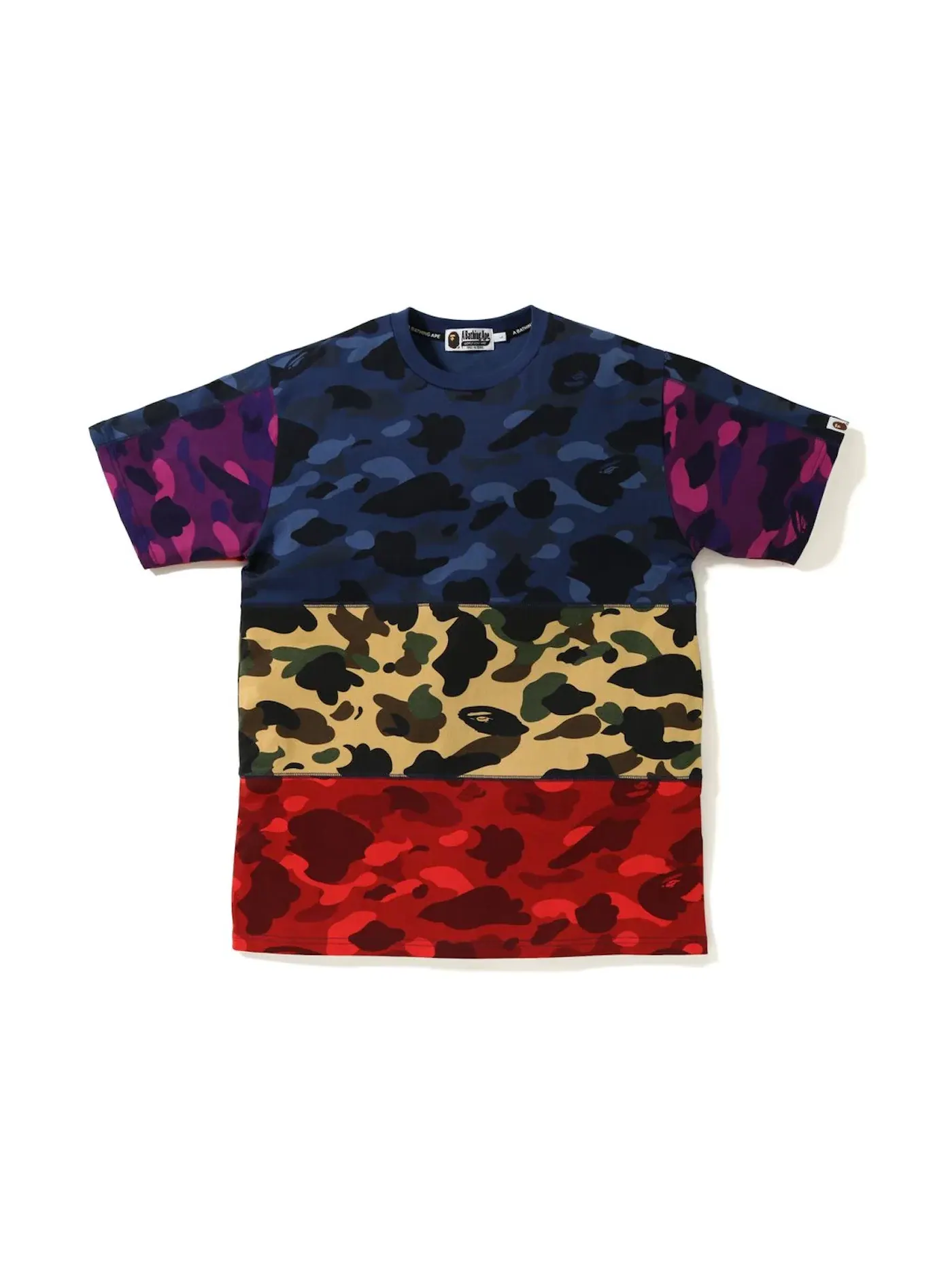 Мужская футболка с принтом BAPE Tee BAPE — изображение 1 из 2, мульти