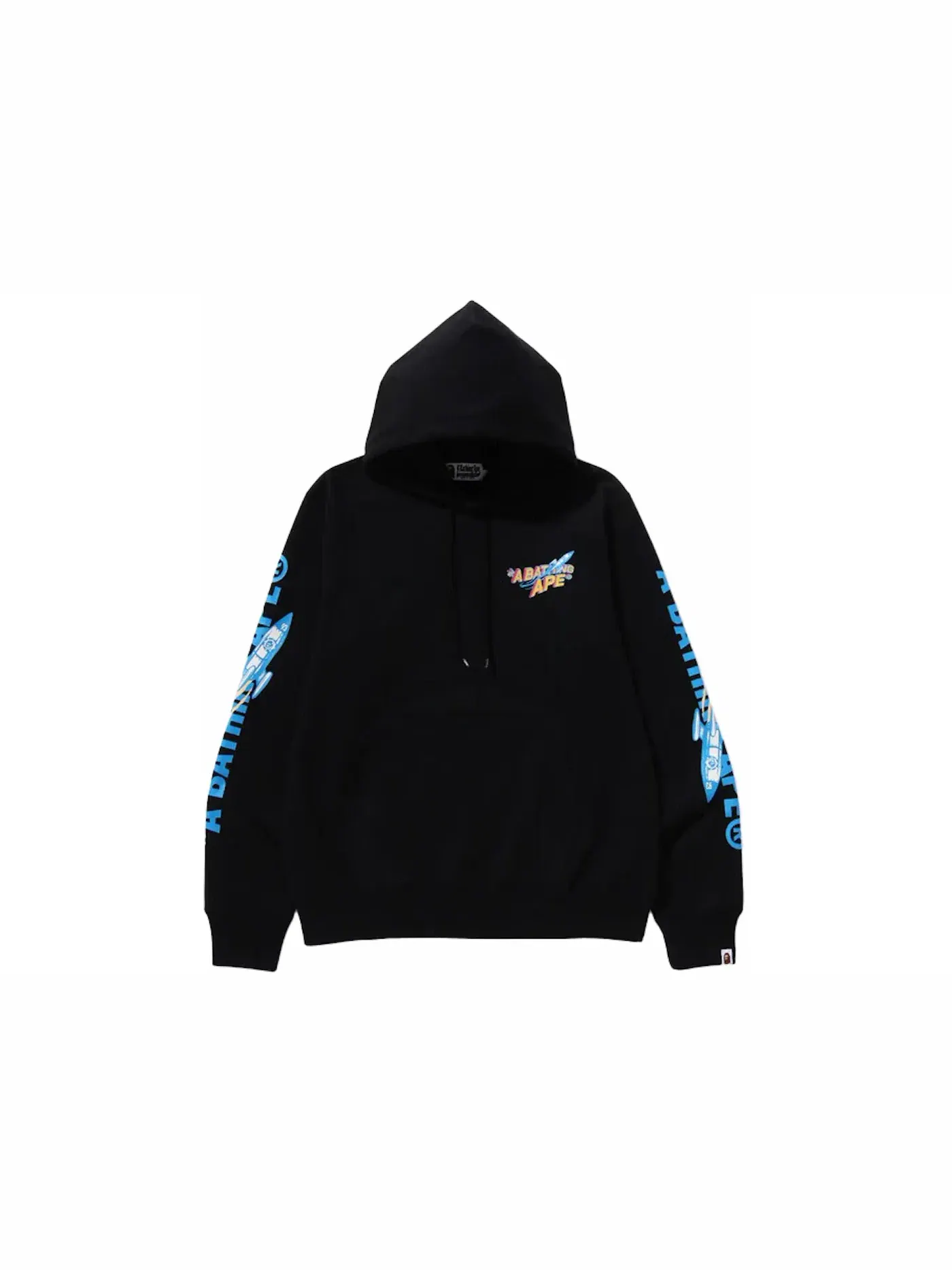 Мужской худи с принтом Moon Ape Head Hoodie BAPE — изображение 2 из 2, черный