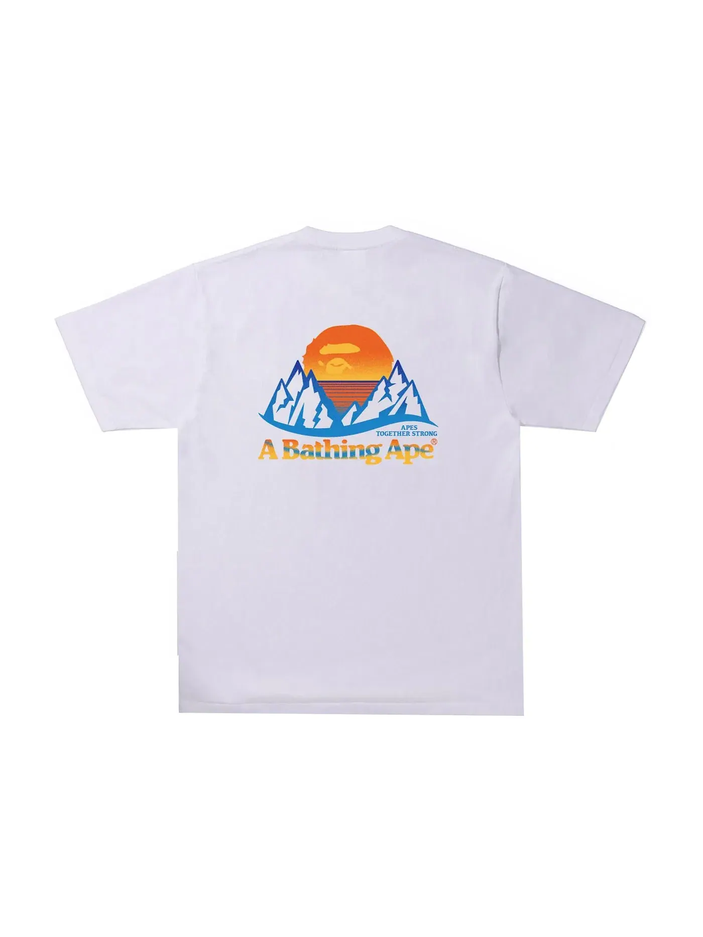 Мужская футболка с принтом BAPE Tee — изображение 1 из 2, белый