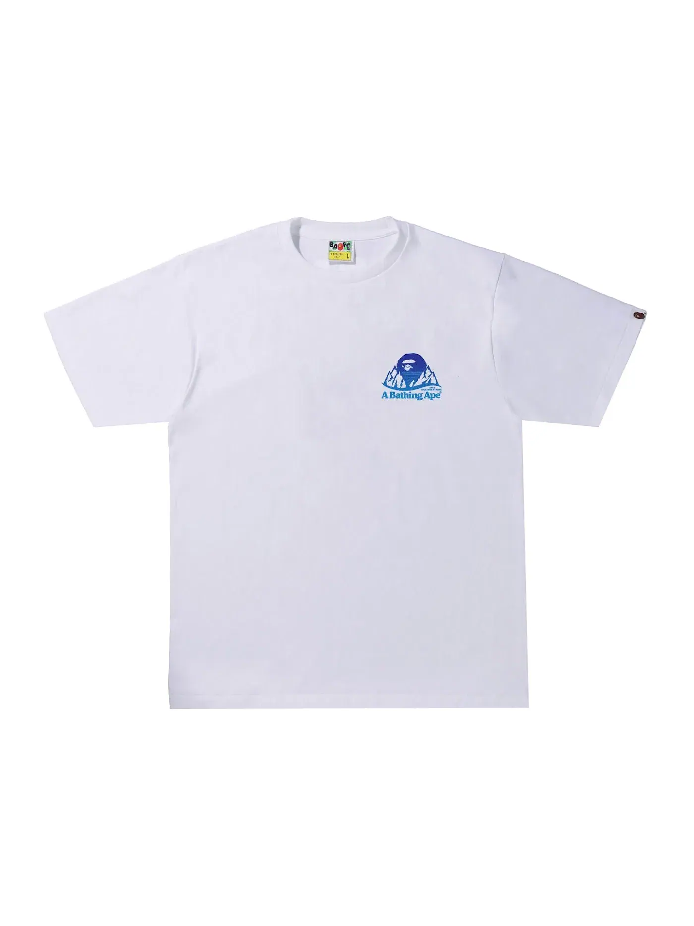Мужская футболка с принтом BAPE Tee — изображение 2 из 2, белый
