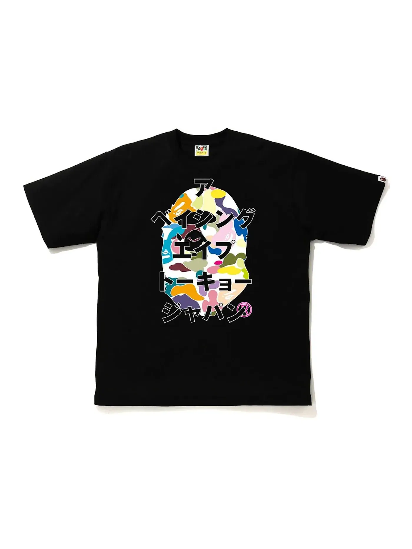 Мужская футболка с камуфляжным принтом BAPE Tee — изображение 1 из 1, черный