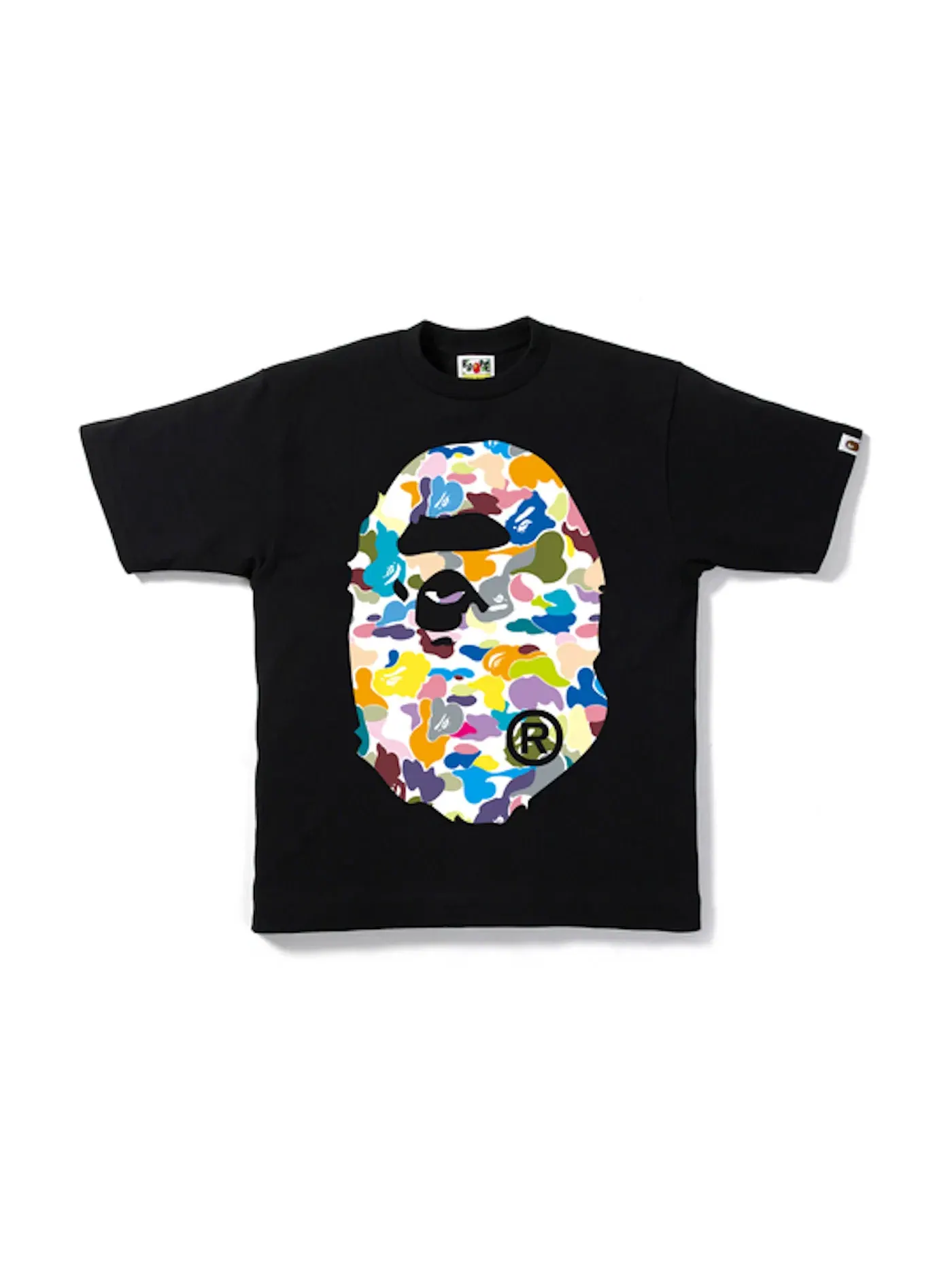 Мужская футболка с камуфляжным принтом BAPE Tee — изображение 1 из 2, черный