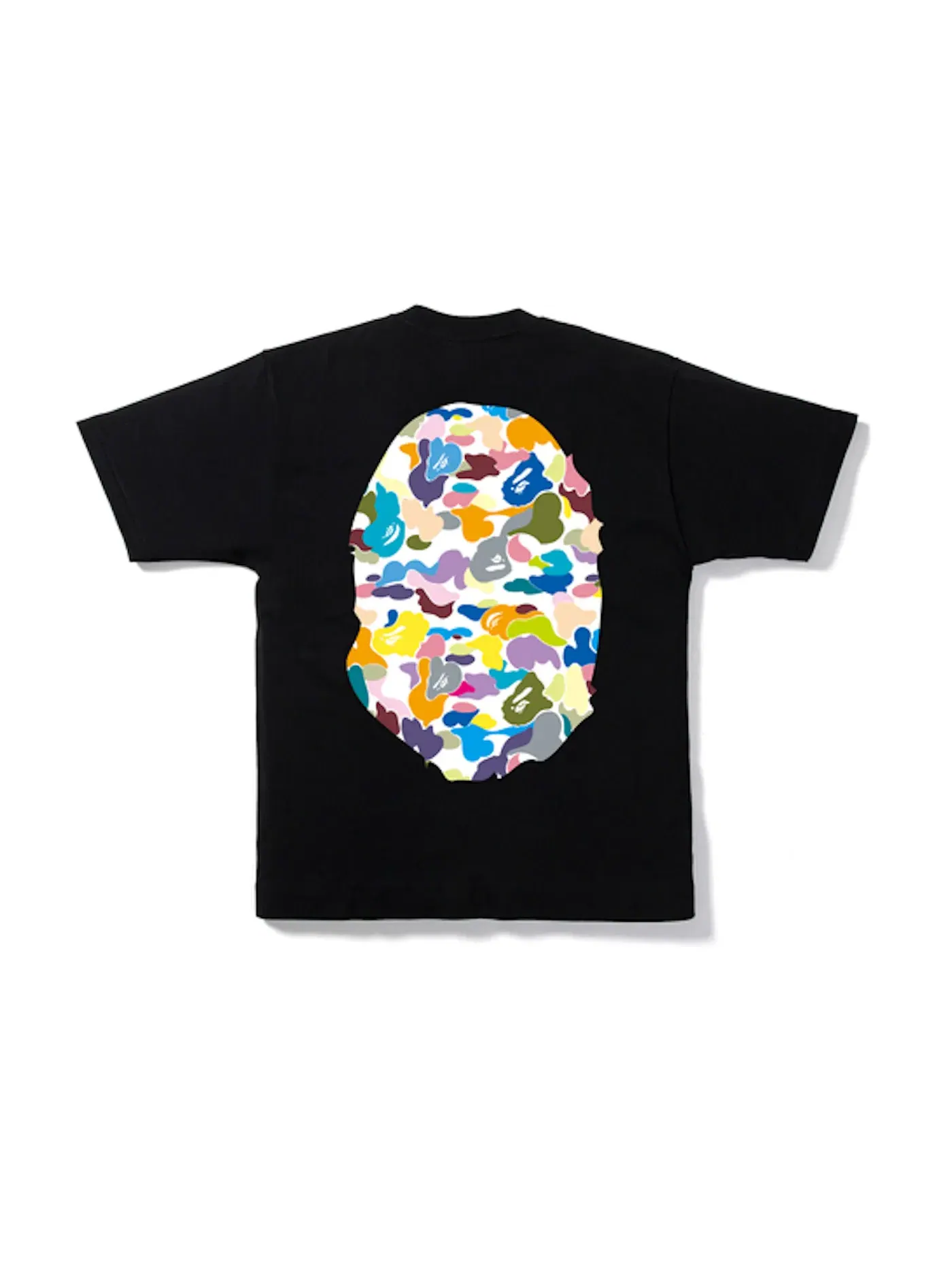 Мужская футболка с камуфляжным принтом BAPE Tee — изображение 2 из 2, черный