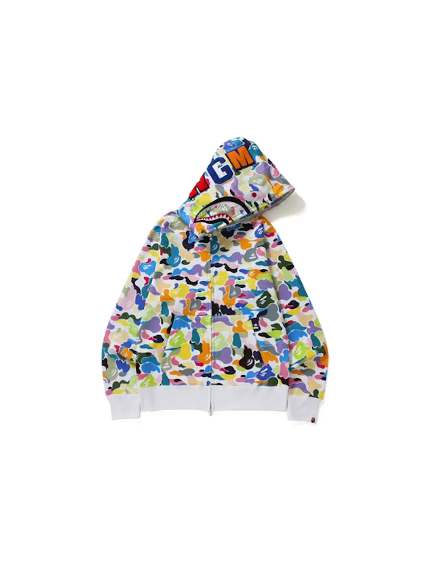 Мужская худи с камуфляжным принтом BAPE — изображение 1 из 2, белый
