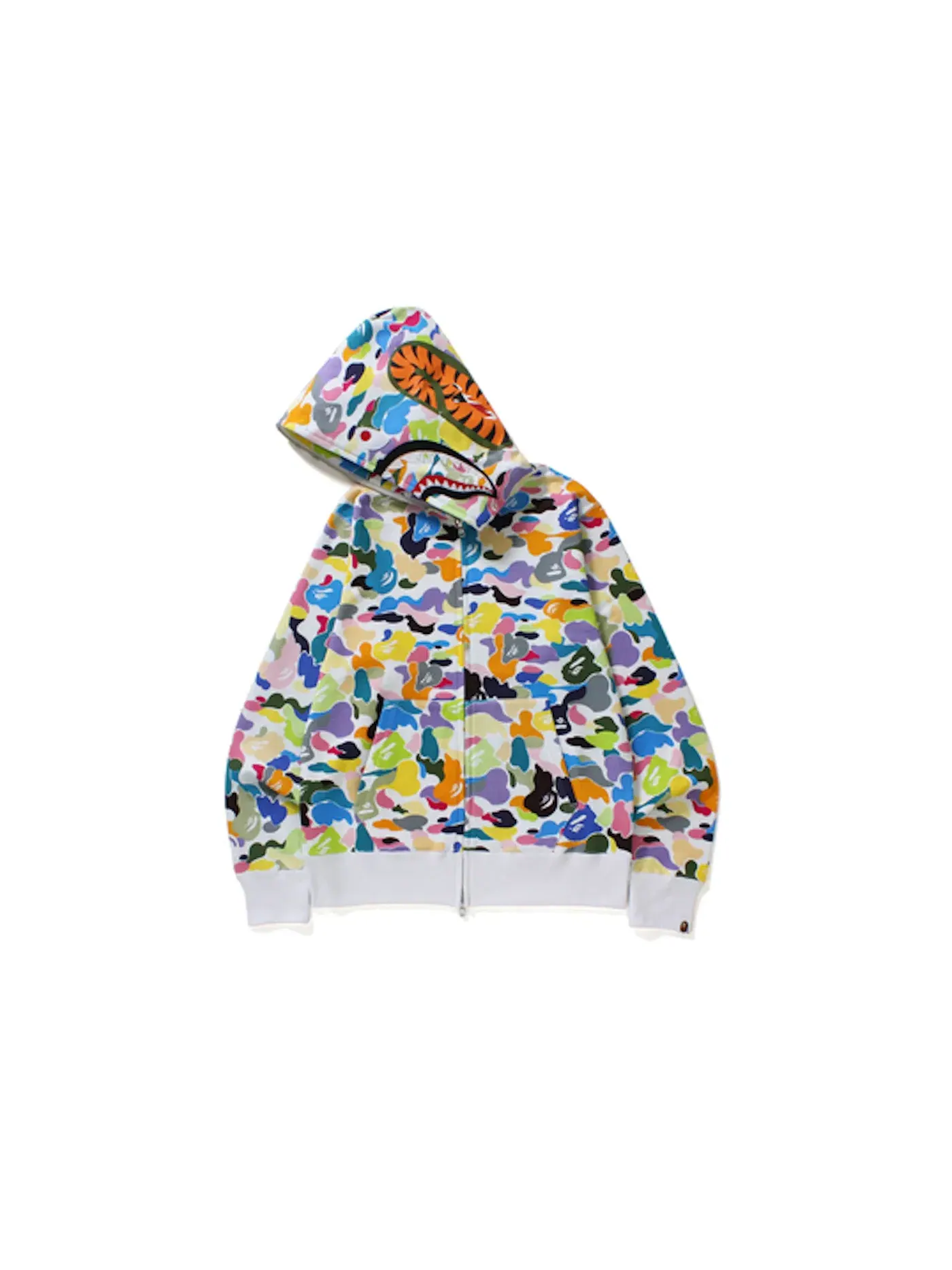 Мужская худи с камуфляжным принтом BAPE — изображение 2 из 2, белый
