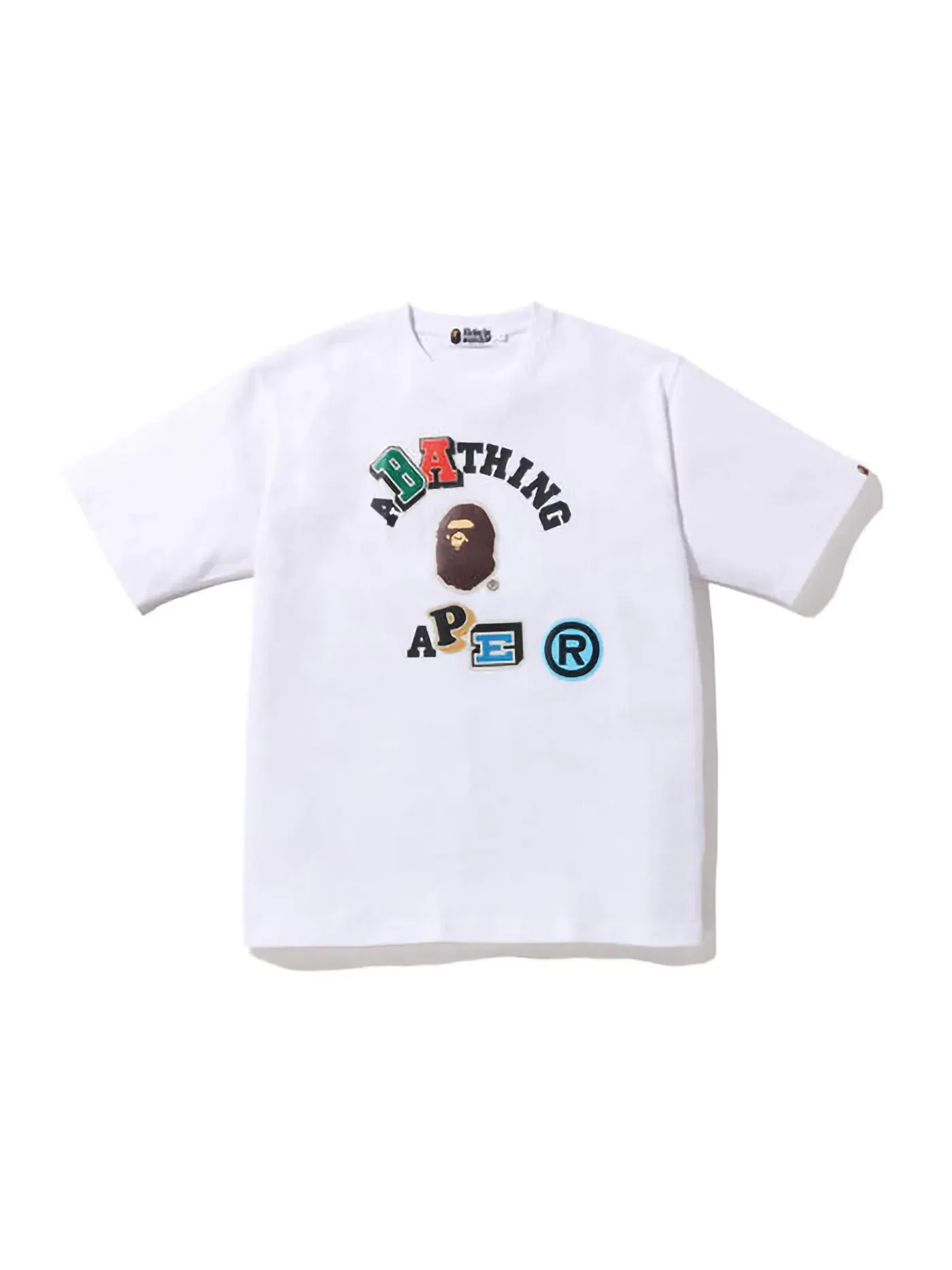 Мужская футболка с принтом BAPE Tee — изображение 1 из 1, белый