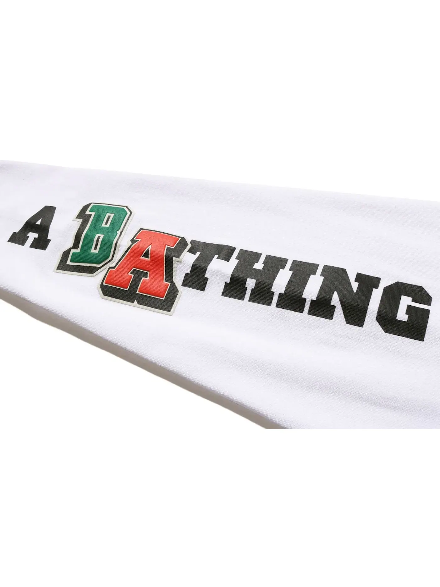 Мужская футболка с длинным рукавом BAPE L/S Tee — изображение 2 из 3, белый