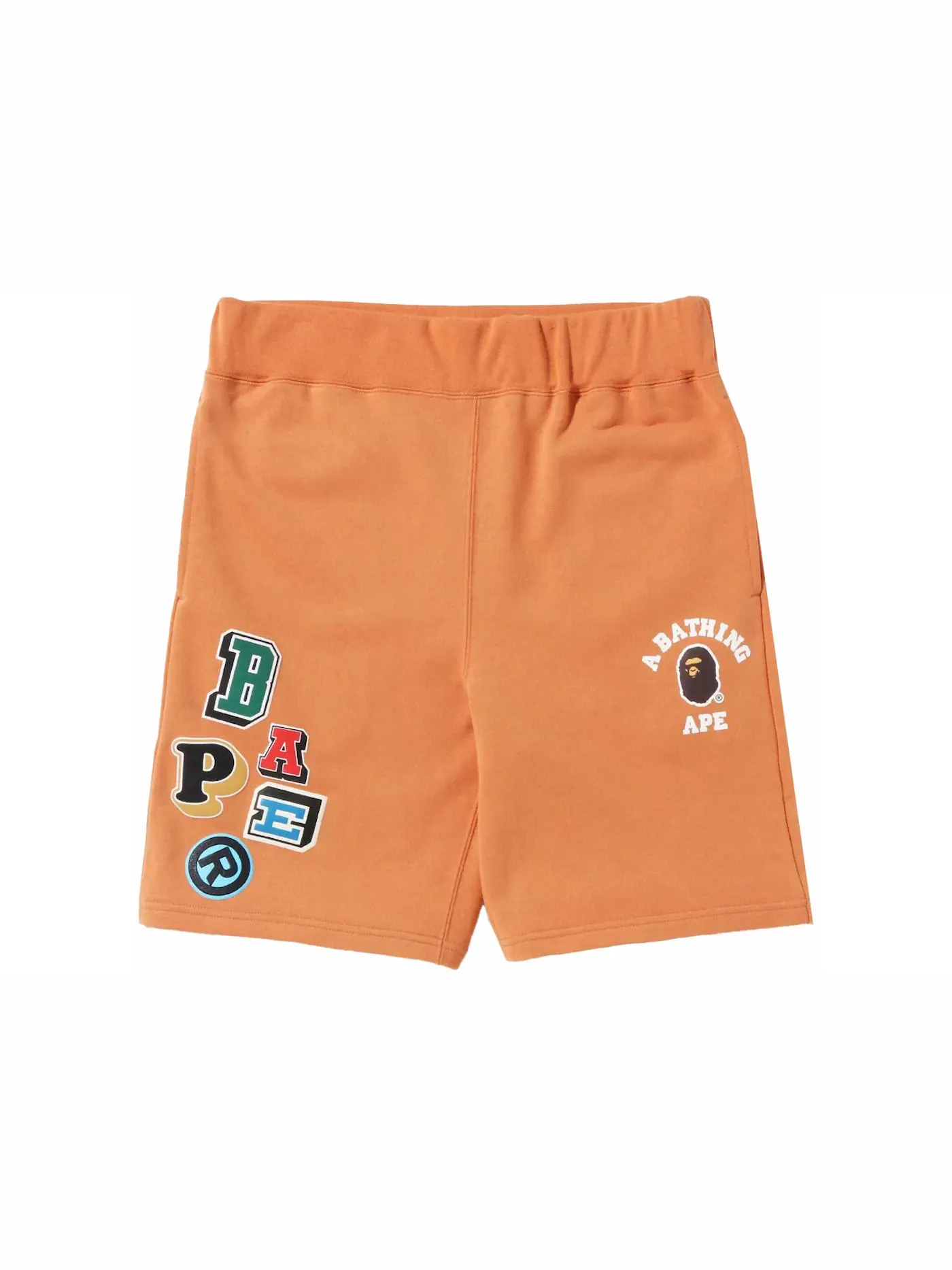 Мужские шорты с принтом BAPE Shorts BAPE — изображение 1 из 2, оранжевый