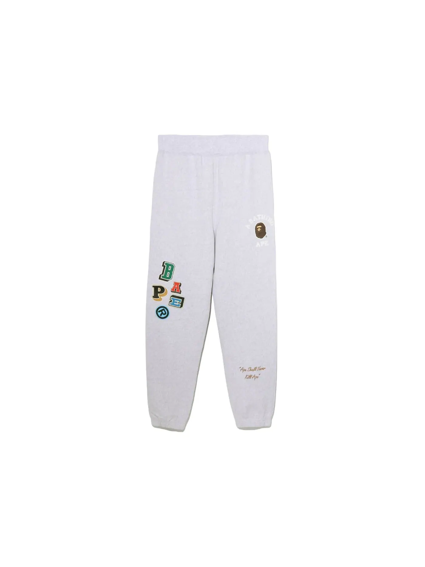 Мужские спортивные штаны с принтом BAPE Sweatpants — изображение 1 из 1, серый