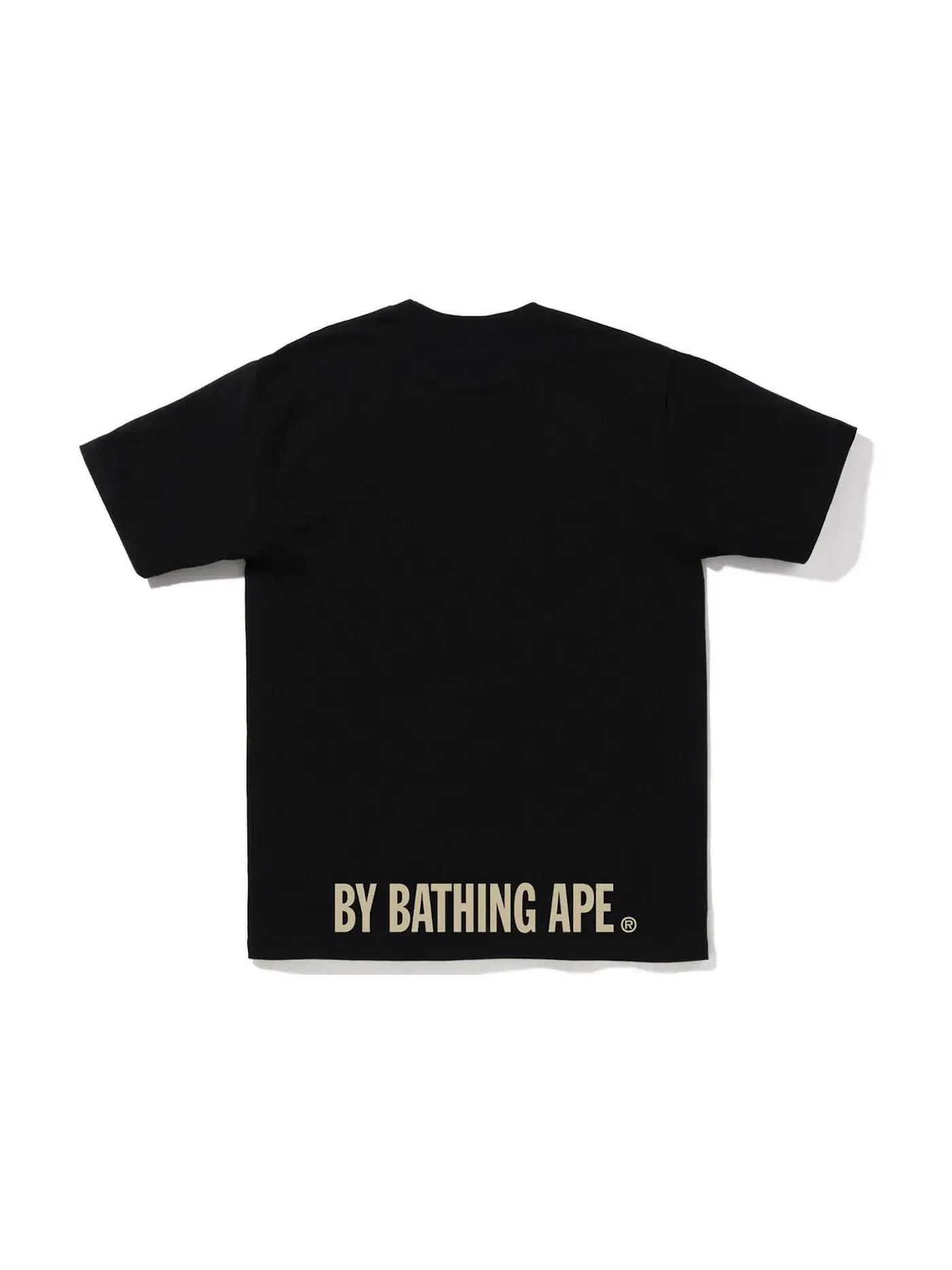 Мужская футболка с принтом BAPE Multi Label Ape Face Tee BAPE — изображение 2 из 2, черный