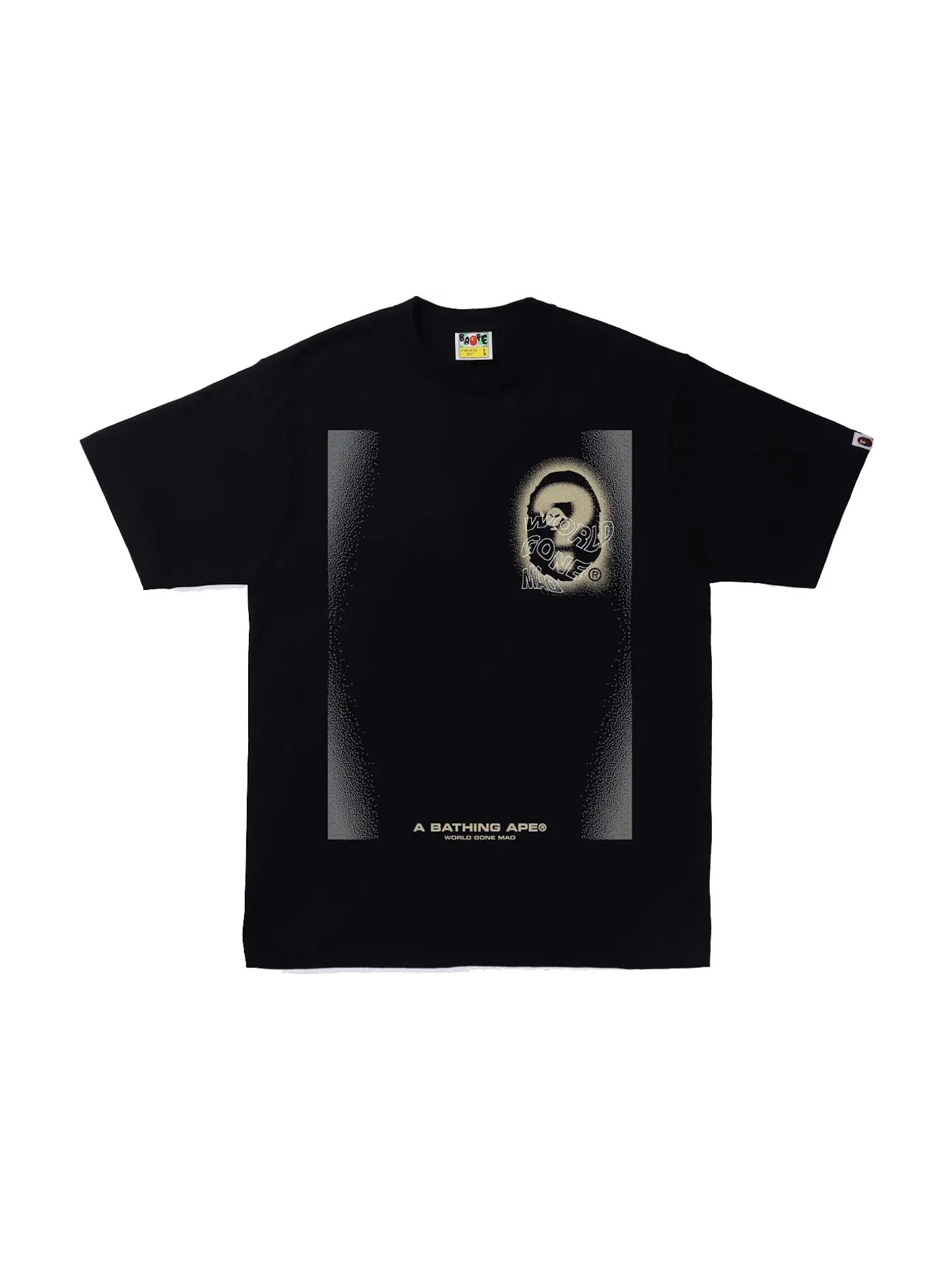 Мужская футболка с принтом BAPE Tee BAPE — изображение 1 из 2, черный