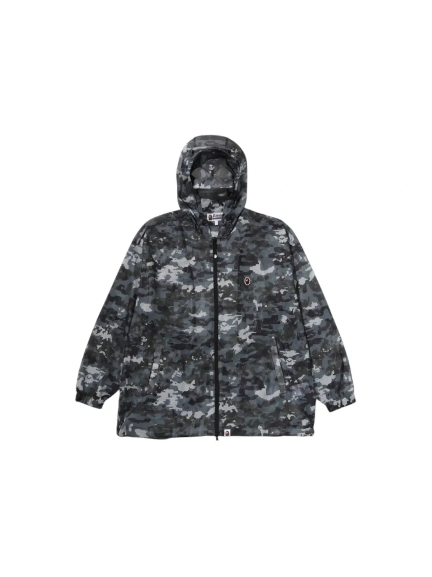 Мужская куртка-худи из сетчатого камуфляжа Multi Pixel Camo BAPE — изображение 1 из 1, черный