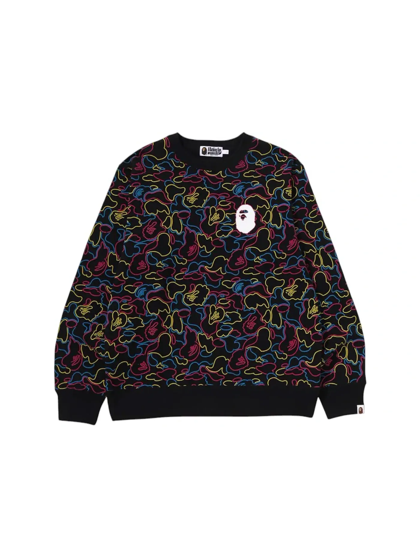 Мужской свитшот с камуфляжным принтом BAPE — изображение 1 из 2, мульти