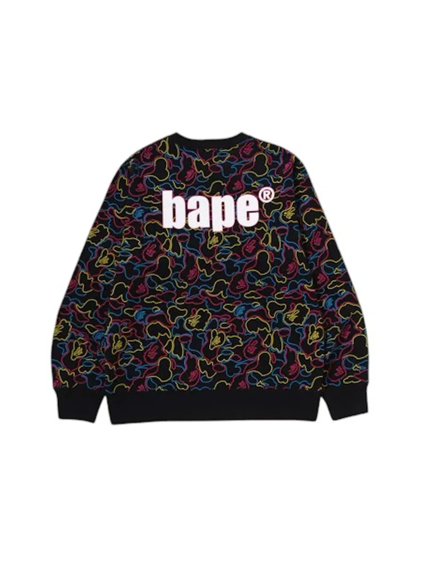 Мужской свитшот с камуфляжным принтом BAPE — изображение 2 из 2, мульти