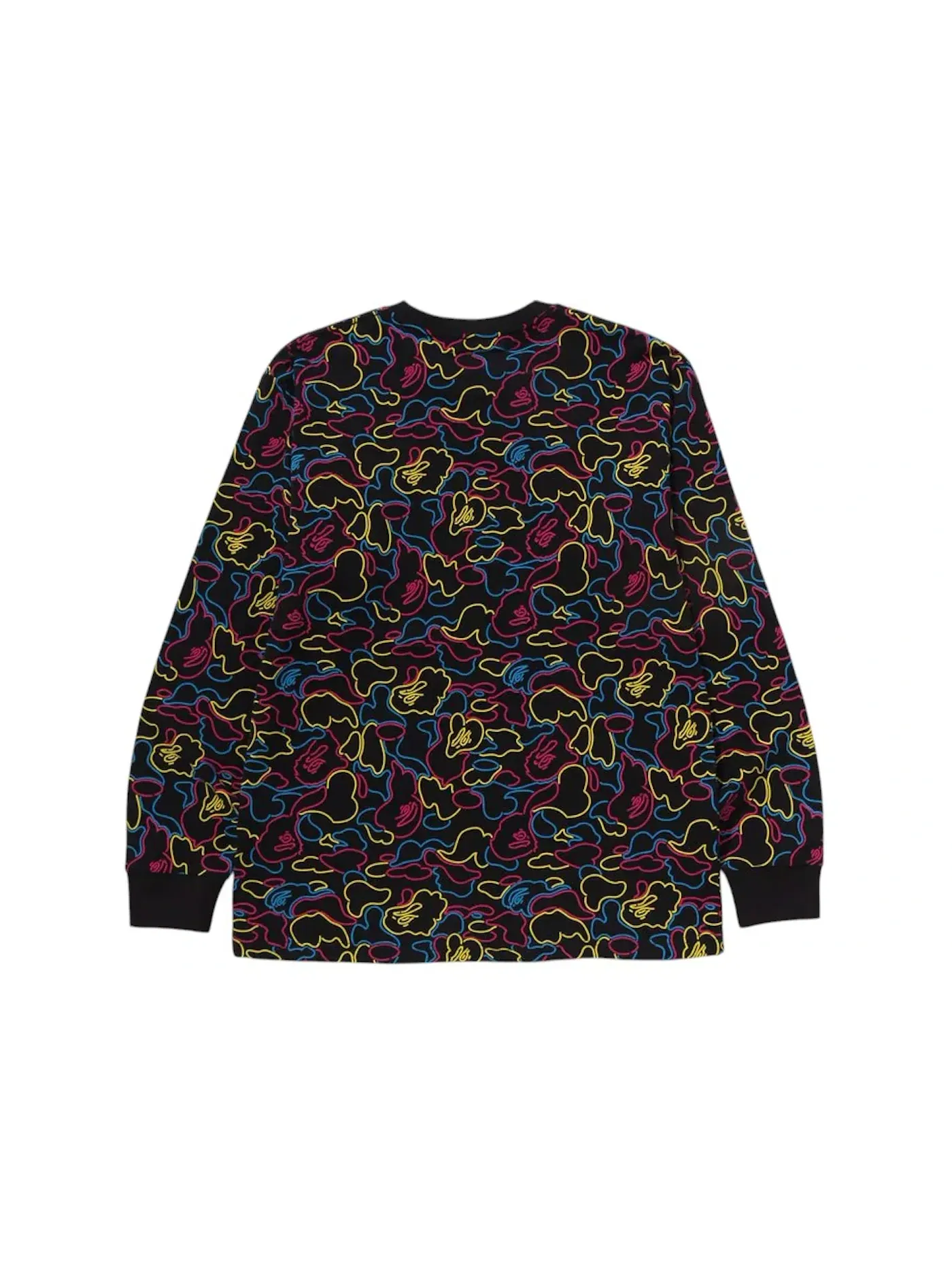 Мужская футболка с длинным рукавом с камуфляжным принтом BAPE — изображение 2 из 2, мульти